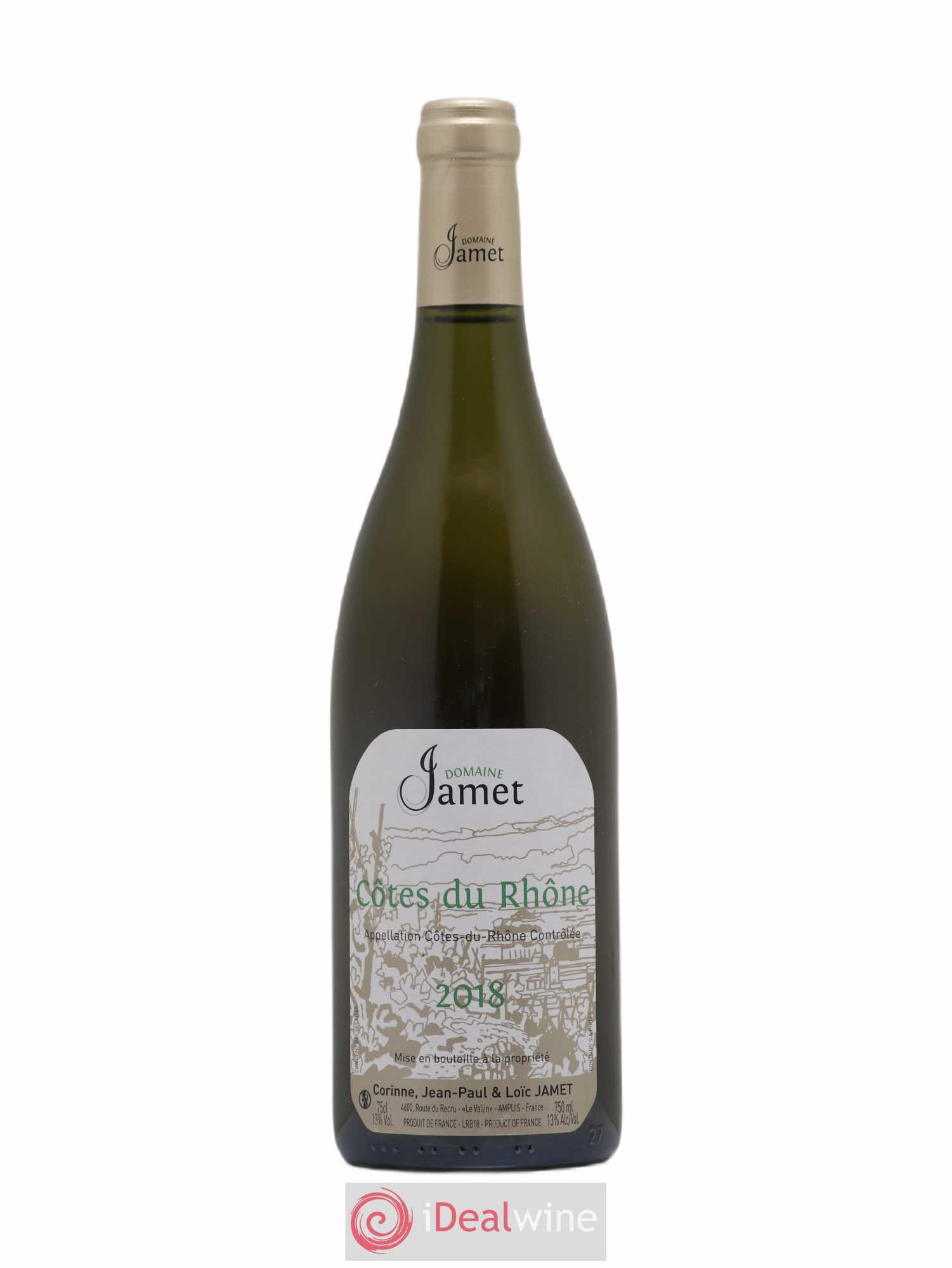 Côtes-du-Rhône Jamet (Domaine) 2018 - Lot de 1 bouteille - 0