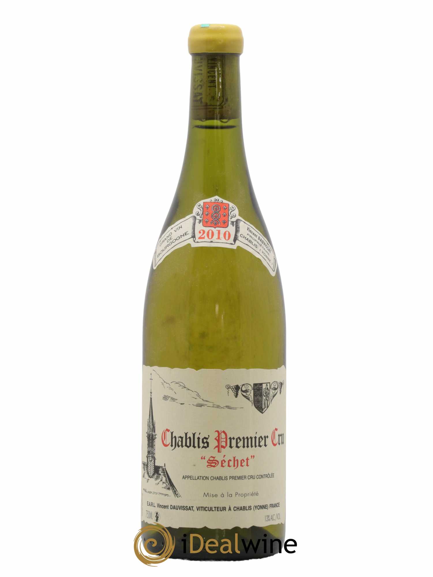 Chablis 1er Cru Séchet Vincent Dauvissat (Domaine) 2010 - Lot de 1 bouteille - 0