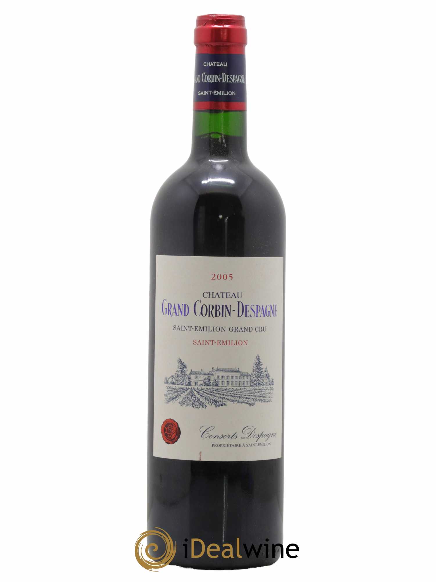 Château Grand Corbin Despagne Grand Cru Classé 2005 - Lot de 1 bouteille - 0