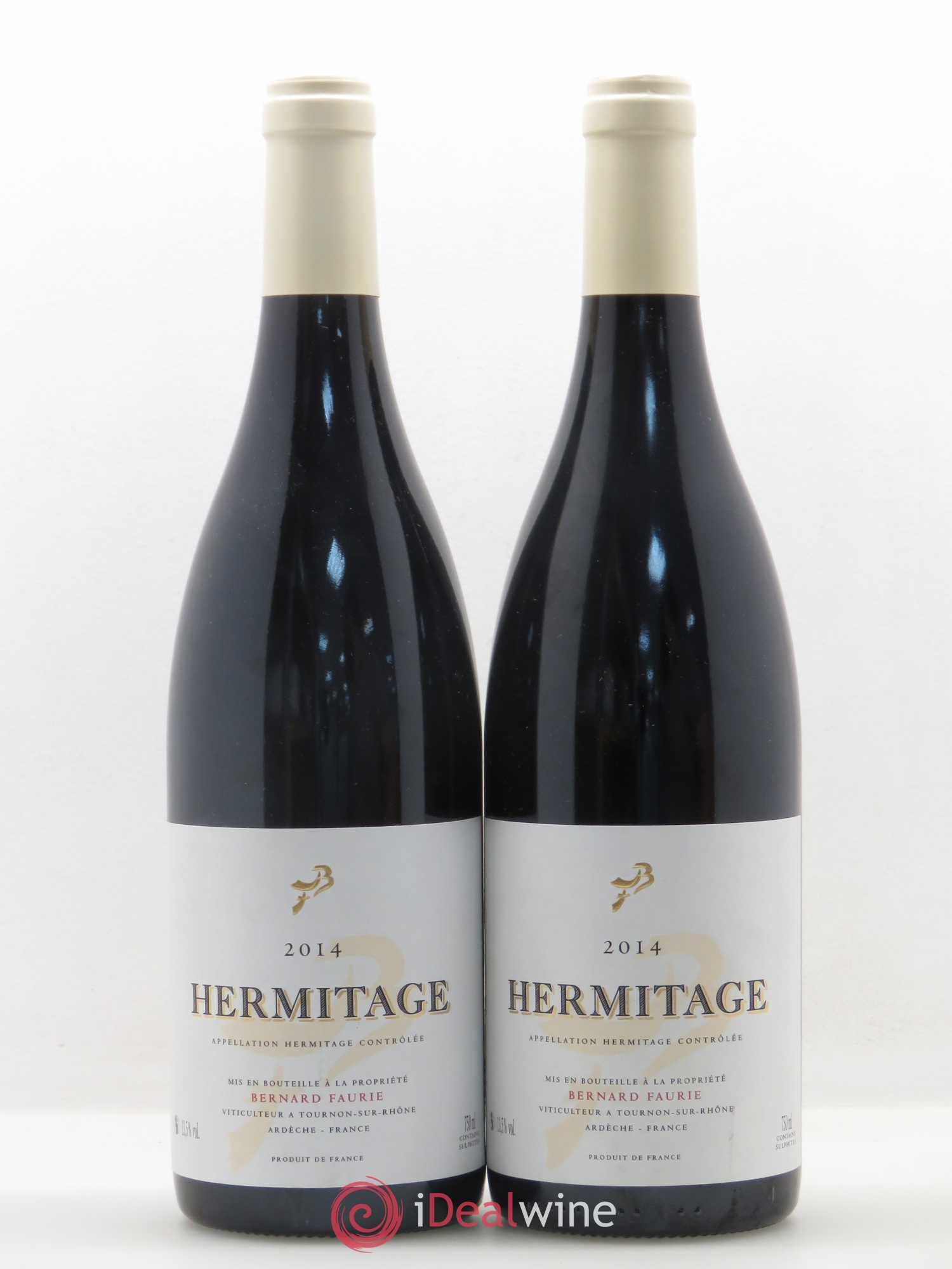 Hermitage Greffieux Bessards Bernard Faurie 2014 - Posten von 2 Flaschen - 0
