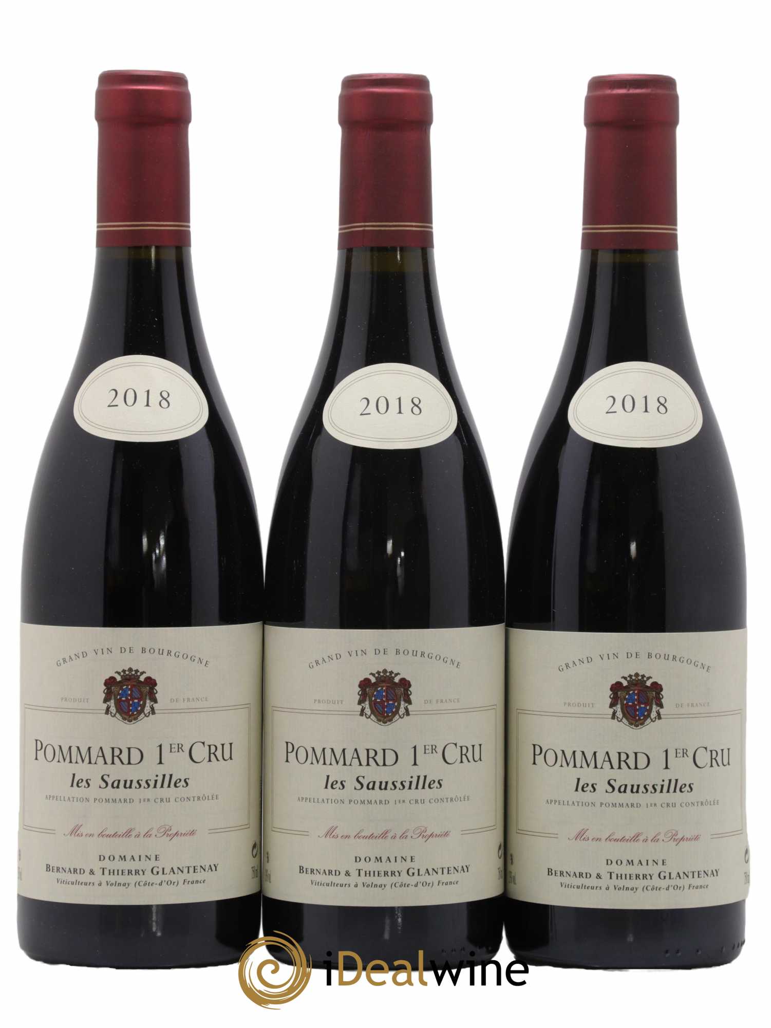 Pommard 1er Cru Les Saussilles Bernard et Thierry Glantenay (Domaine) 2018 - Lot de 3 bouteilles - 0