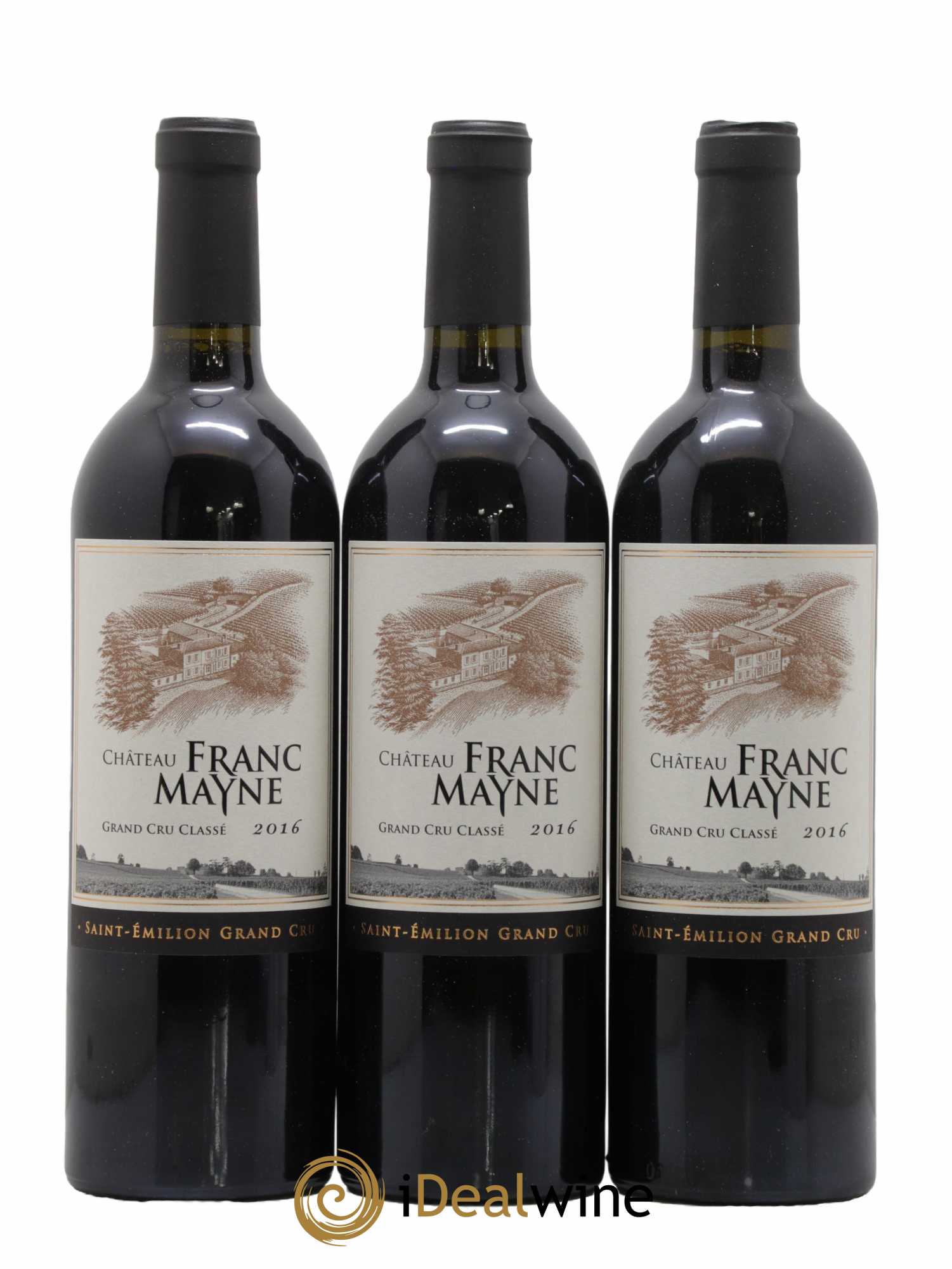 Château Franc Mayne Grand Cru Classé 2016 - Lot de 12 bouteilles - 1