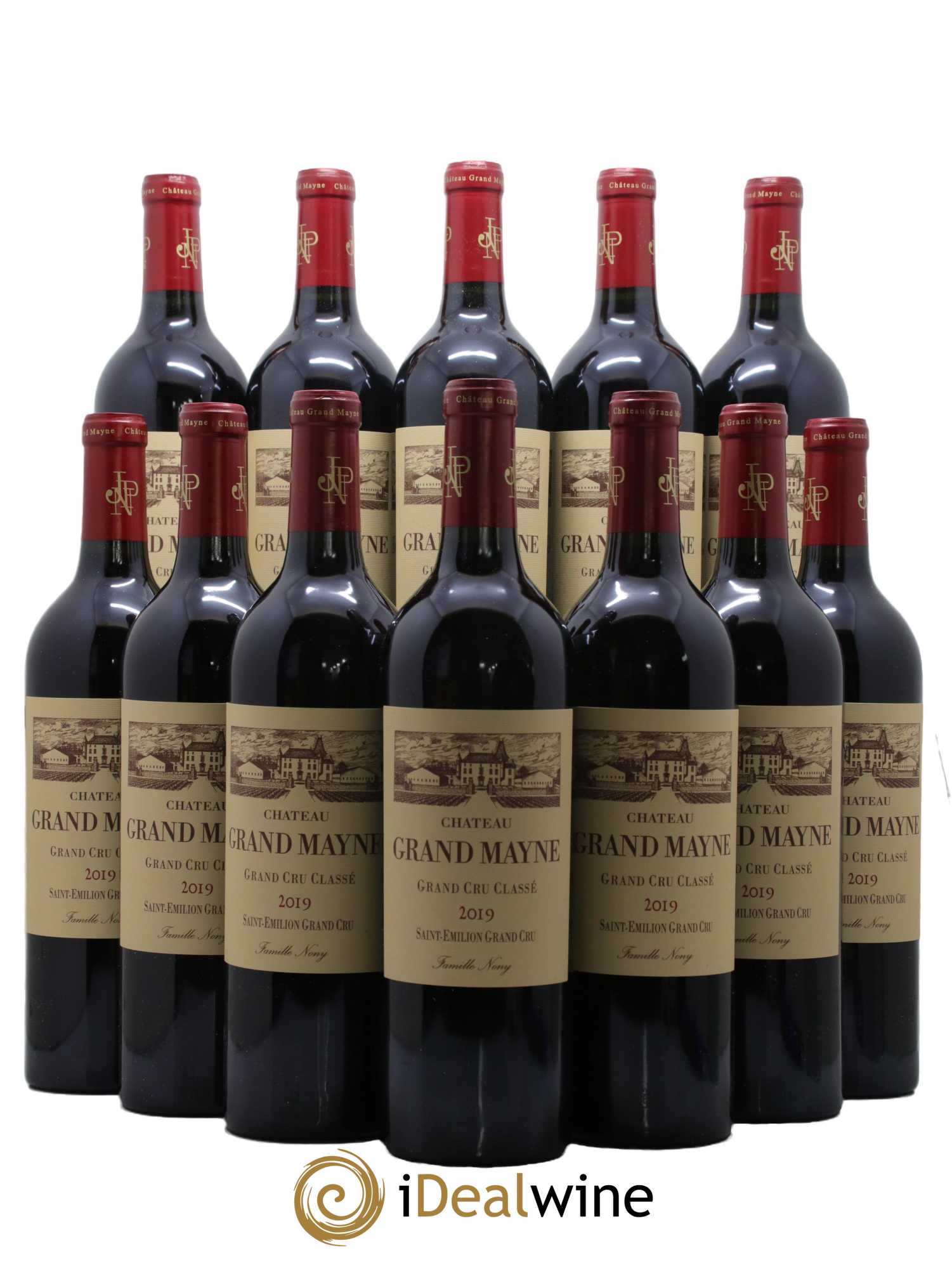Château Grand Mayne Grand Cru Classé 2019 - Lot de 12 bouteilles - 0