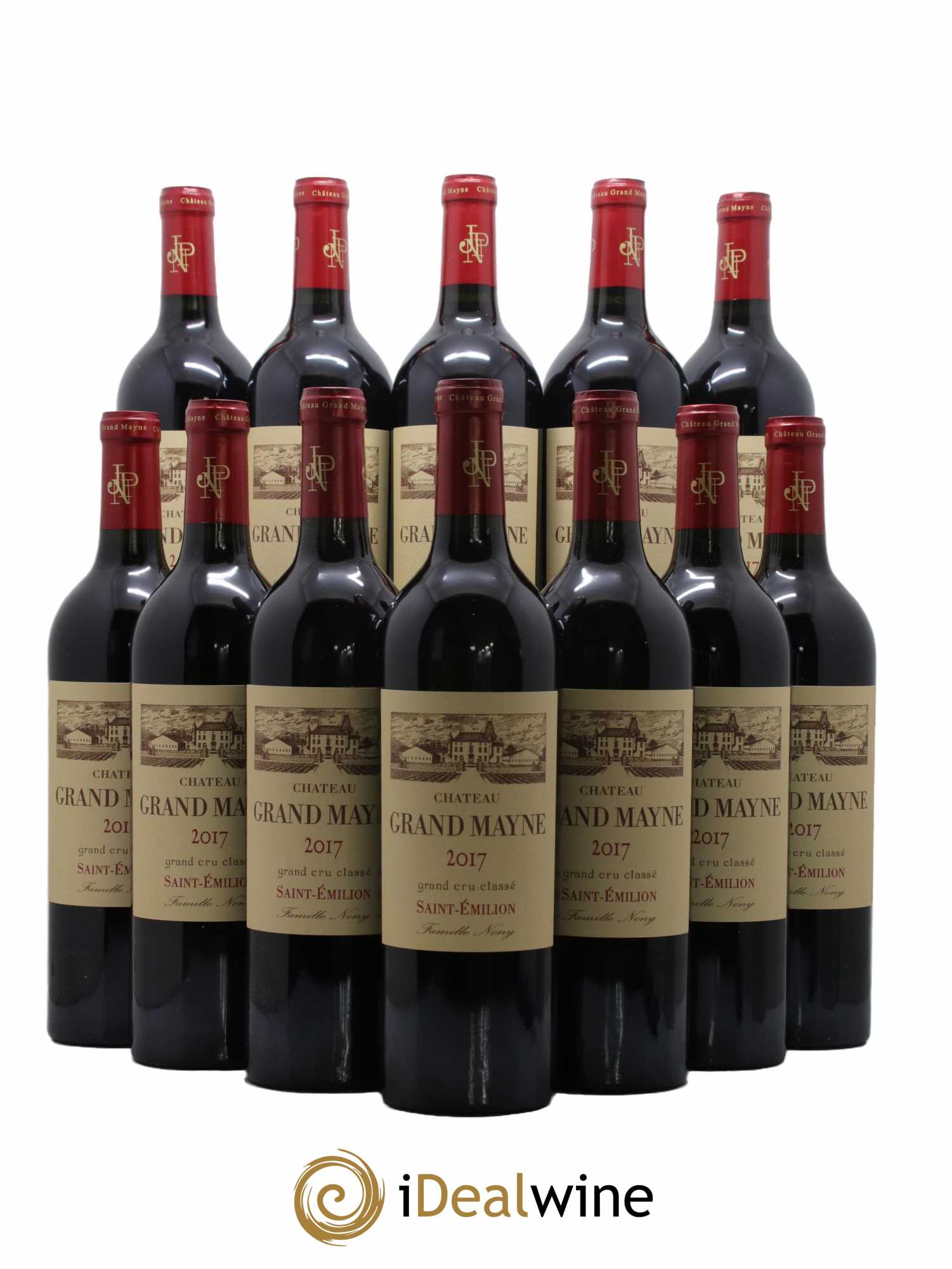 Château Grand Mayne Grand Cru Classé 2017 - Lot de 12 bouteilles - 0