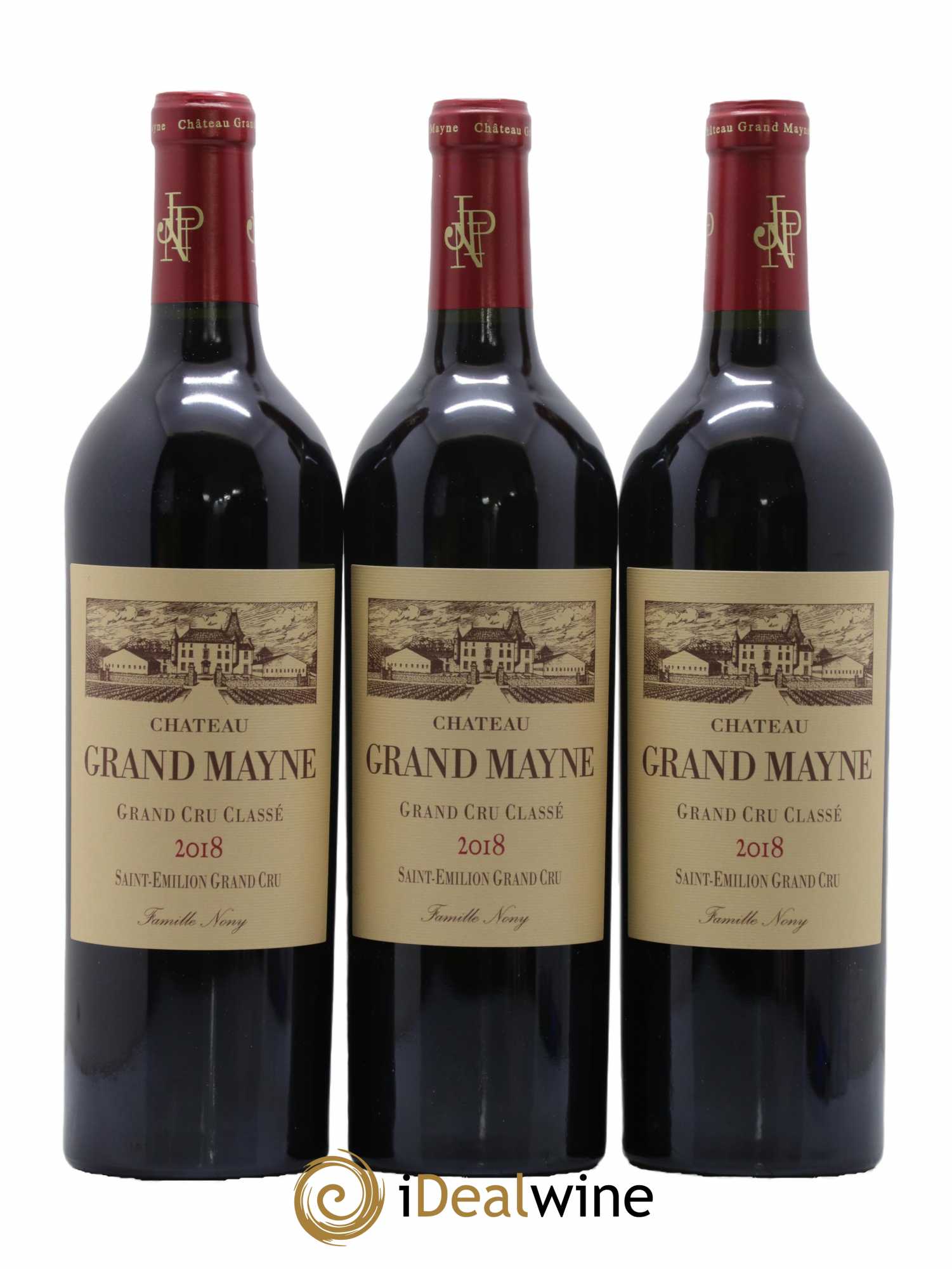 Château Grand Mayne Grand Cru Classé 2018 - Lot de 12 bouteilles - 1