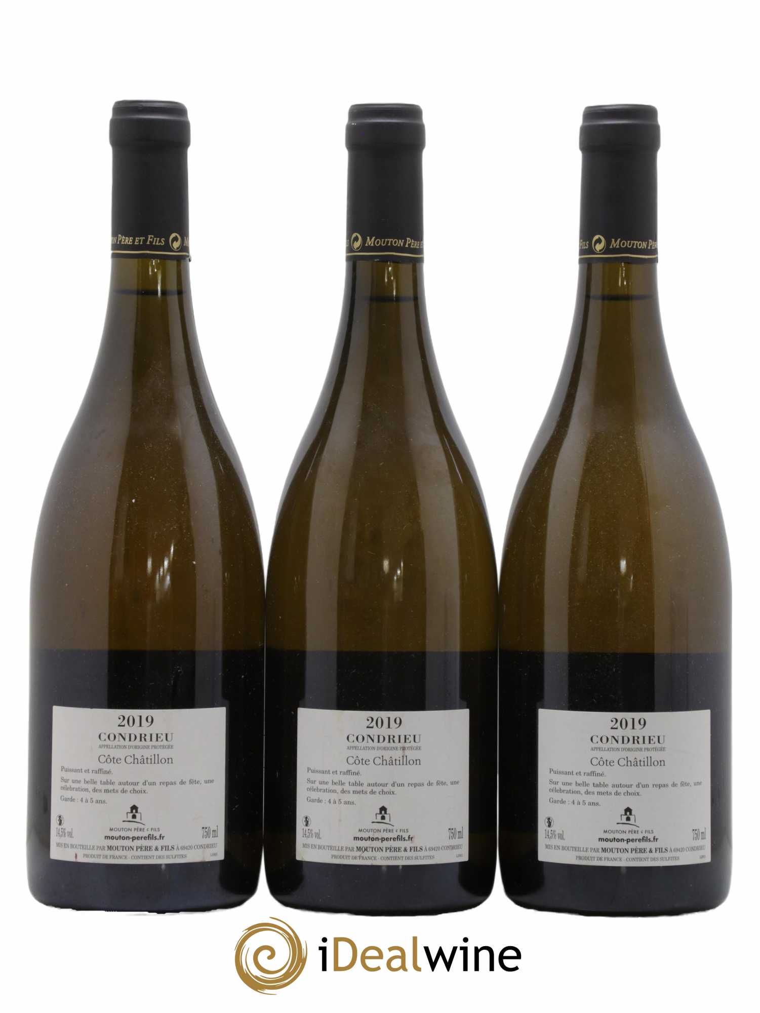 Condrieu Côte Chatillon Mouton 2019 - Lot de 3 bouteilles - 1