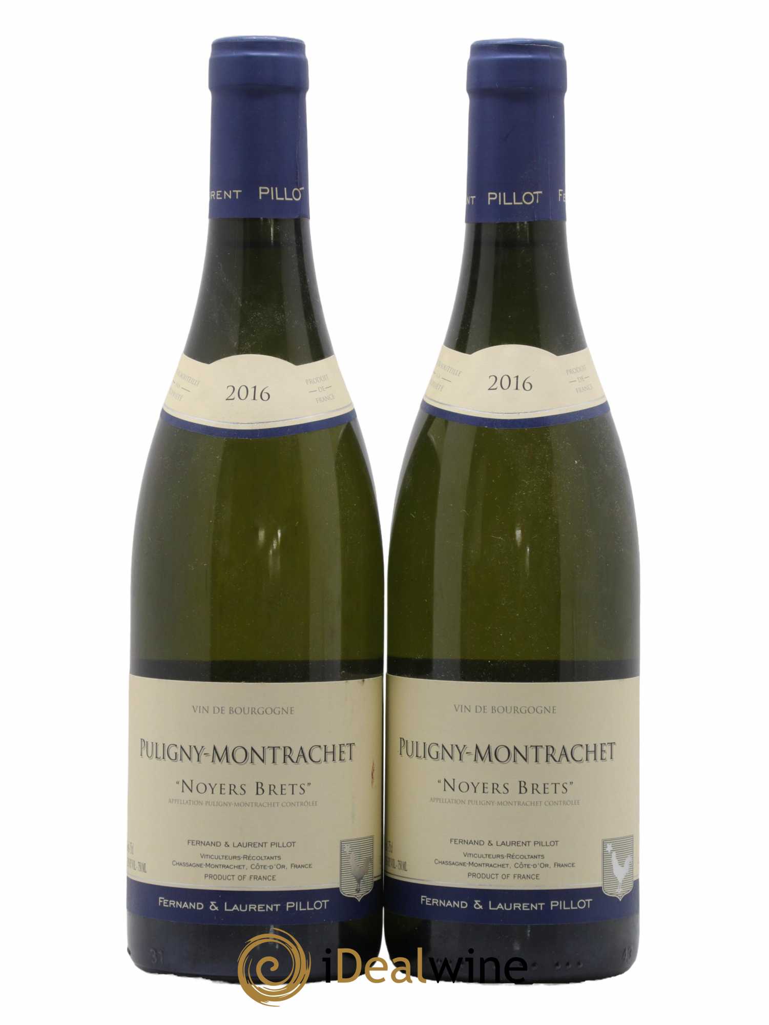 Puligny-Montrachet Noyers Brets Fernand & Laurent Pillot 2016 - Lot de 2 bouteilles - 0
