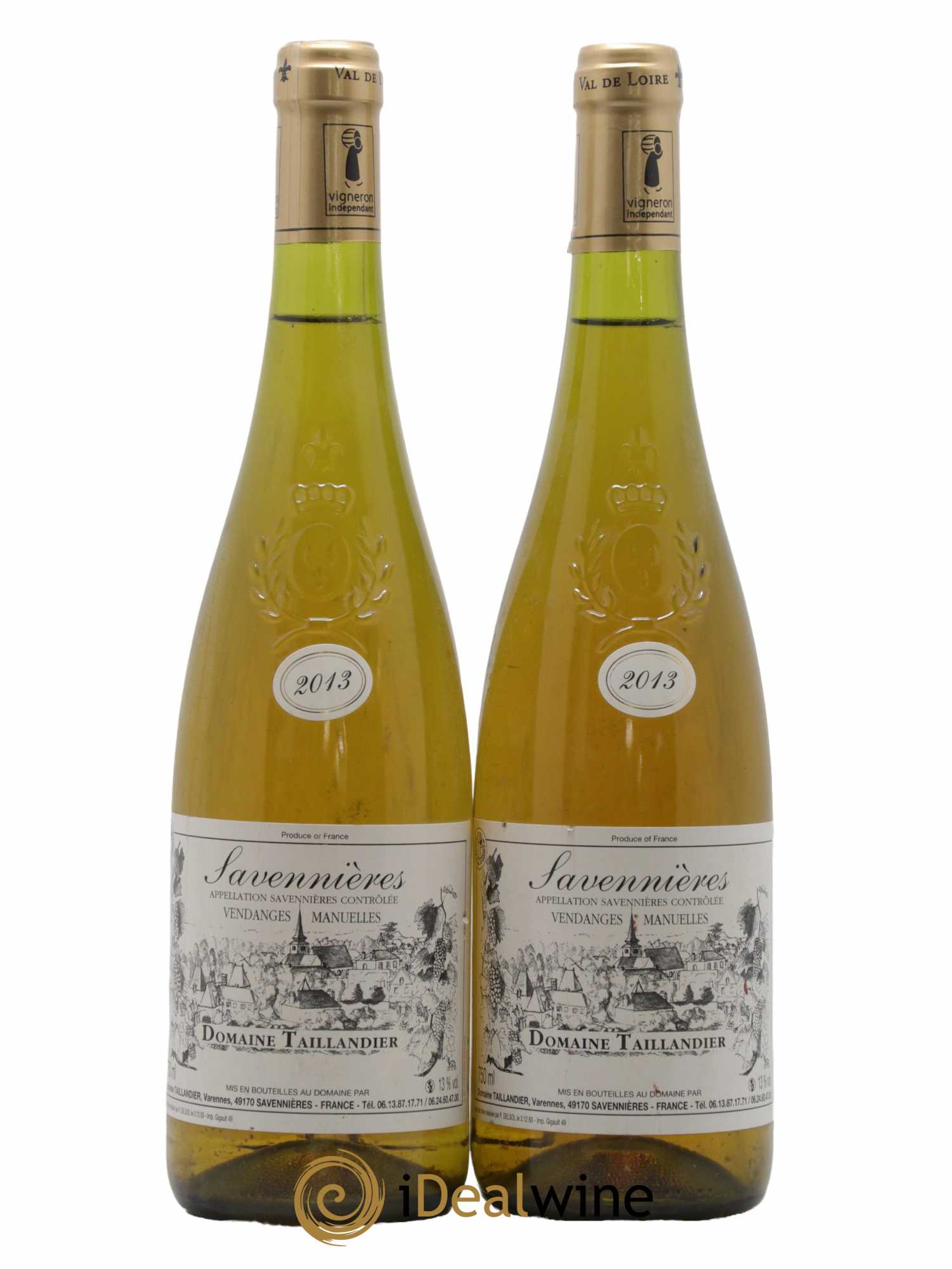 Savennières Domaine Taillandier 2013 - Lot de 2 bouteilles - 0