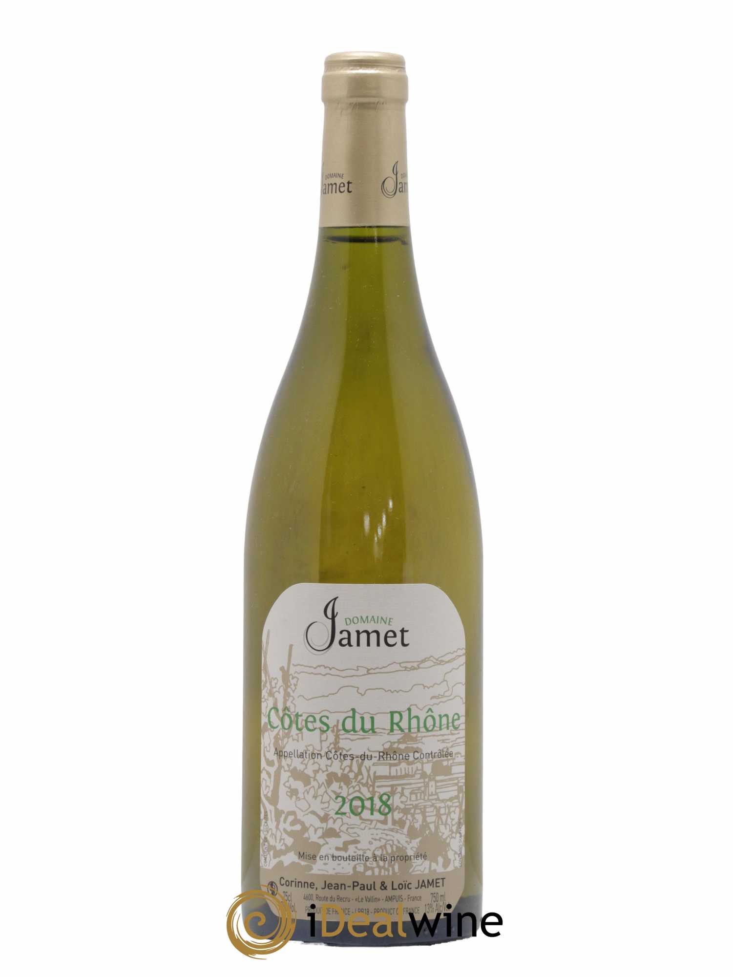 Côtes-du-Rhône Jamet (Domaine) 2018 - Lot de 1 bouteille - 0