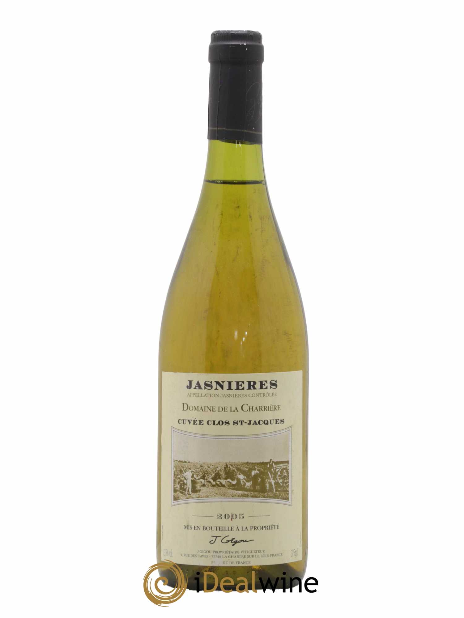 Jasnières Clos St Jacques Domaine Charriere Domaine Gigou 2005 - Lot de 1 bouteille - 0
