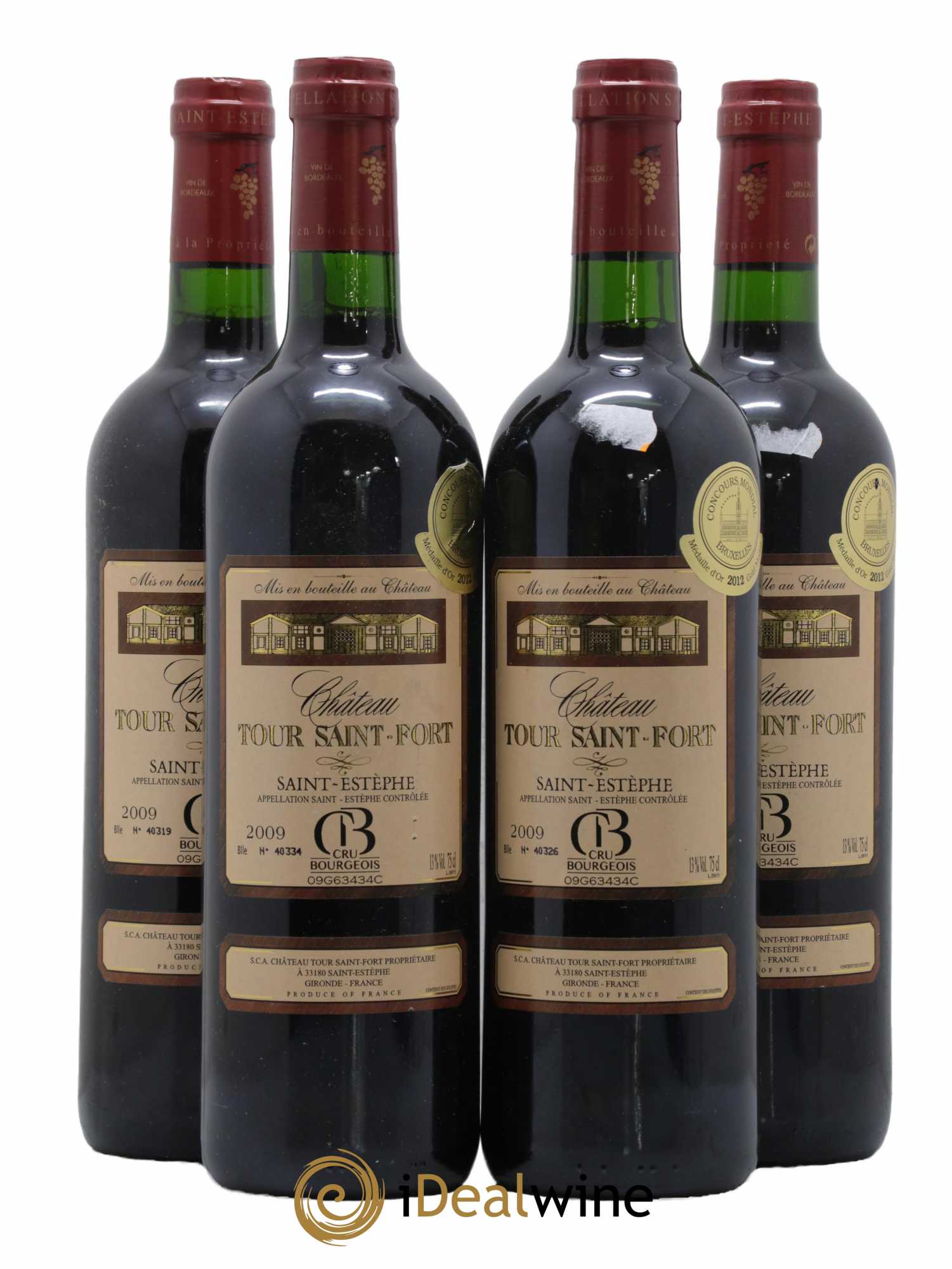 Saint-Estèphe Cru Bourgeois Château Tour Saint Fort 2009 - Lot de 4 bouteilles - 0