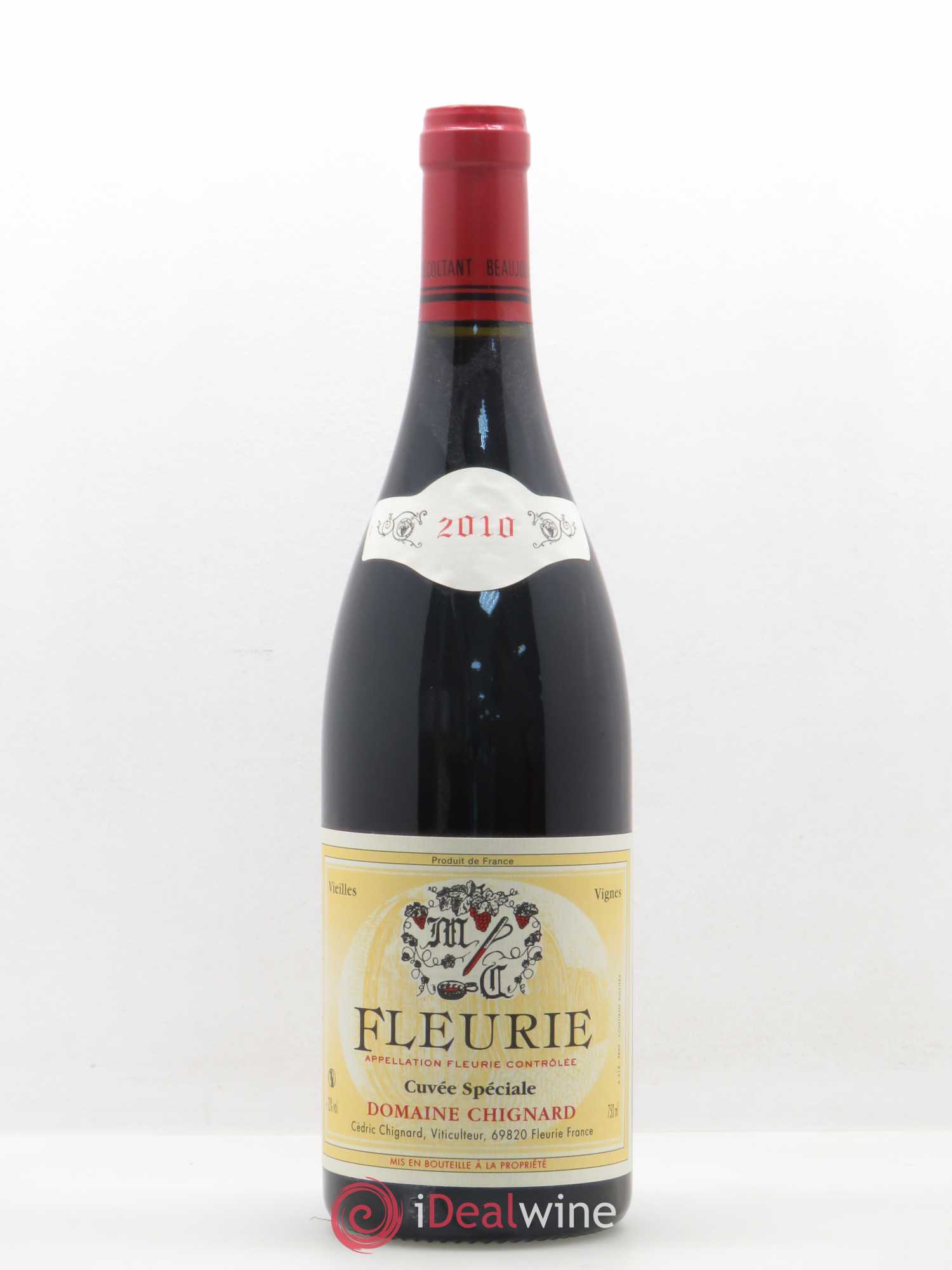 Fleurie Cuvée Spéciale Vieilles Vignes Chignard (Domaine) 2010 - Lot de 1 bouteille - 0