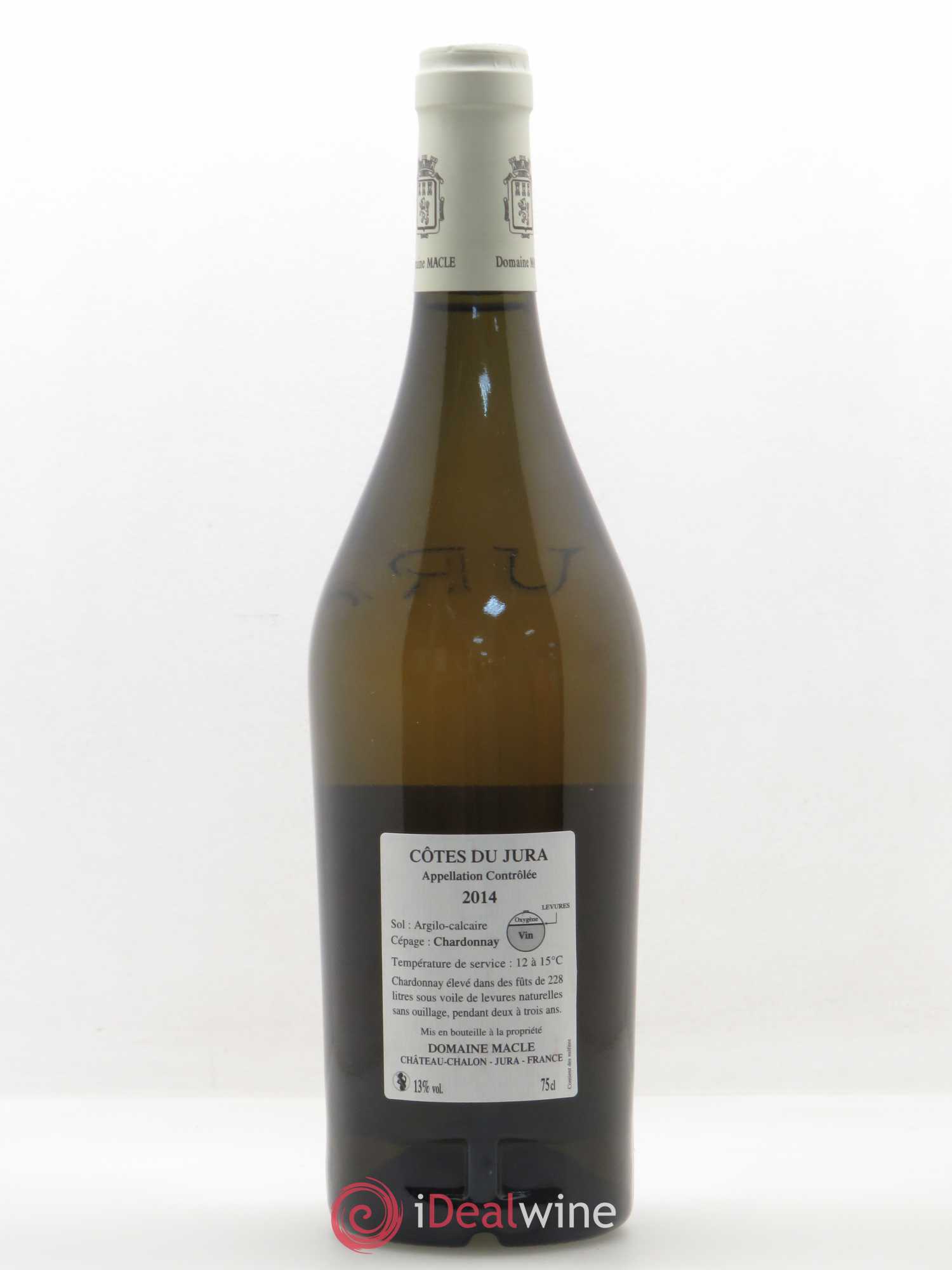 Côtes du Jura Chardonnay sous voile Jean Macle 2014 - Lot de 1 bouteille - 1