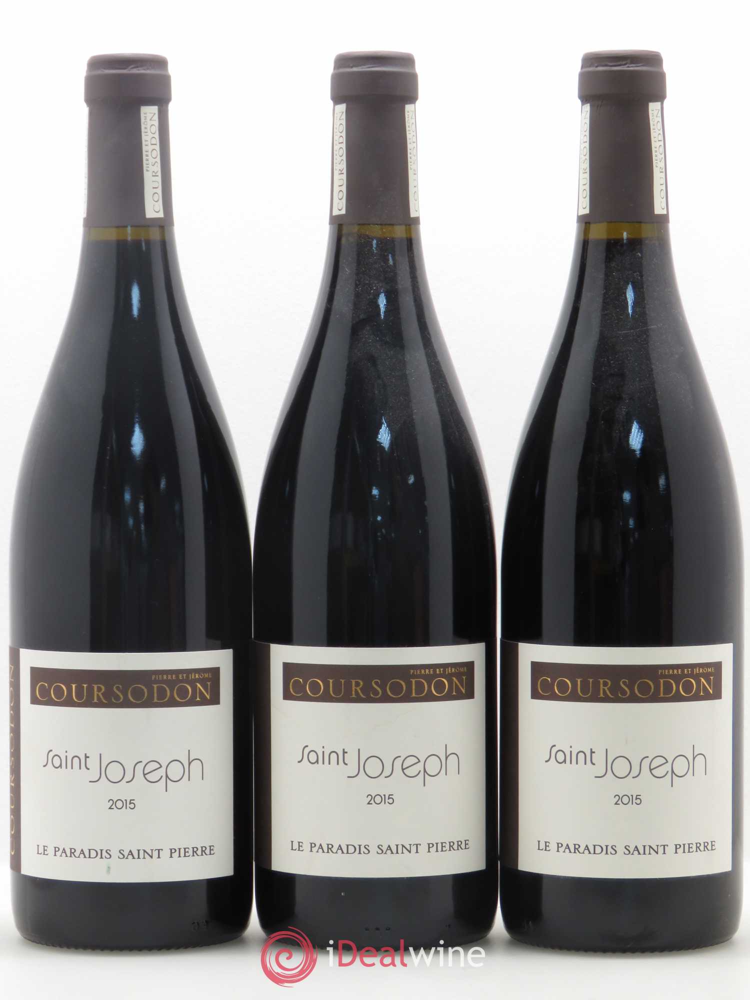 Saint-Joseph Le Paradis Saint-Pierre Pierre et Jérôme Coursodon 2015 - Lot de 3 bouteilles - 0