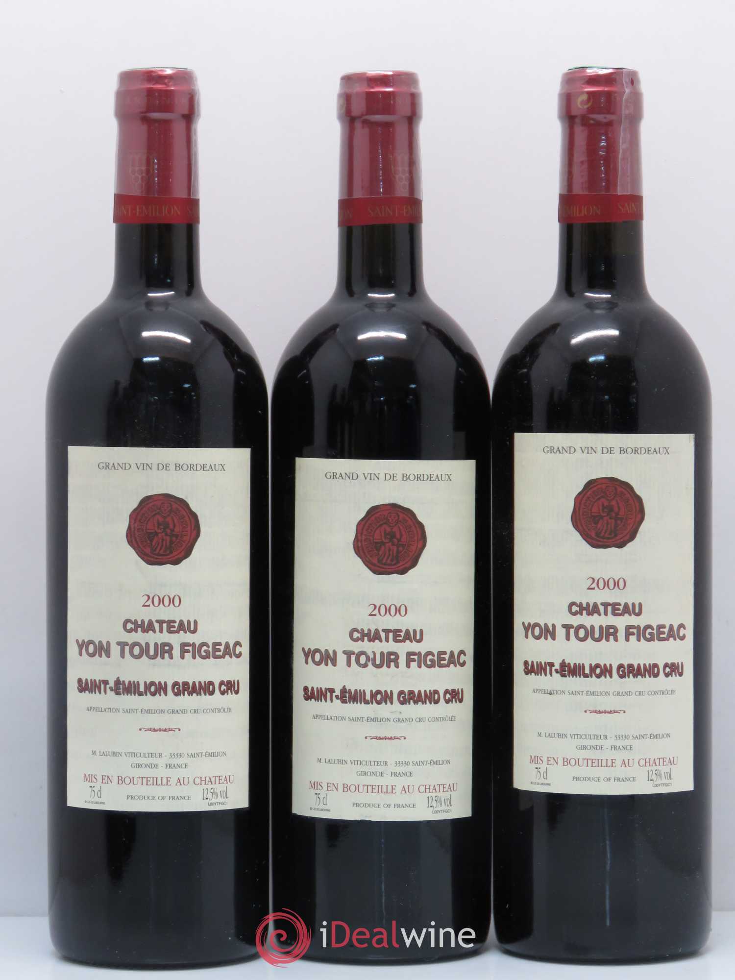 Saint-Émilion Château Yon Tour Figeac 2000 - Posten von 6 Flaschen - 2