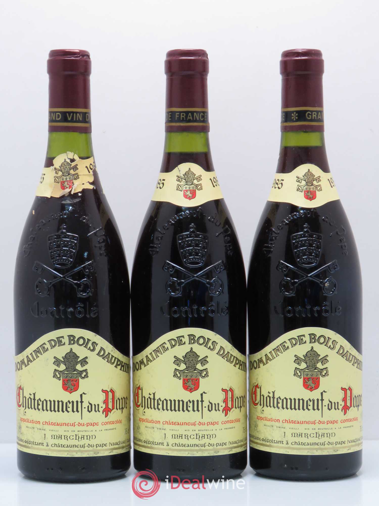 Châteauneuf-du-Pape Bois Dauphin 1985 - Posten von 3 Flaschen - 0