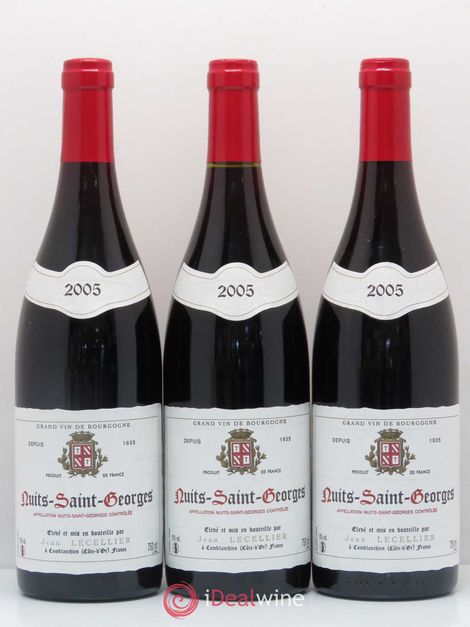 Nuits-Saint-Georges Jean Lecellier 2005 - Lot de 6 bouteilles - 2