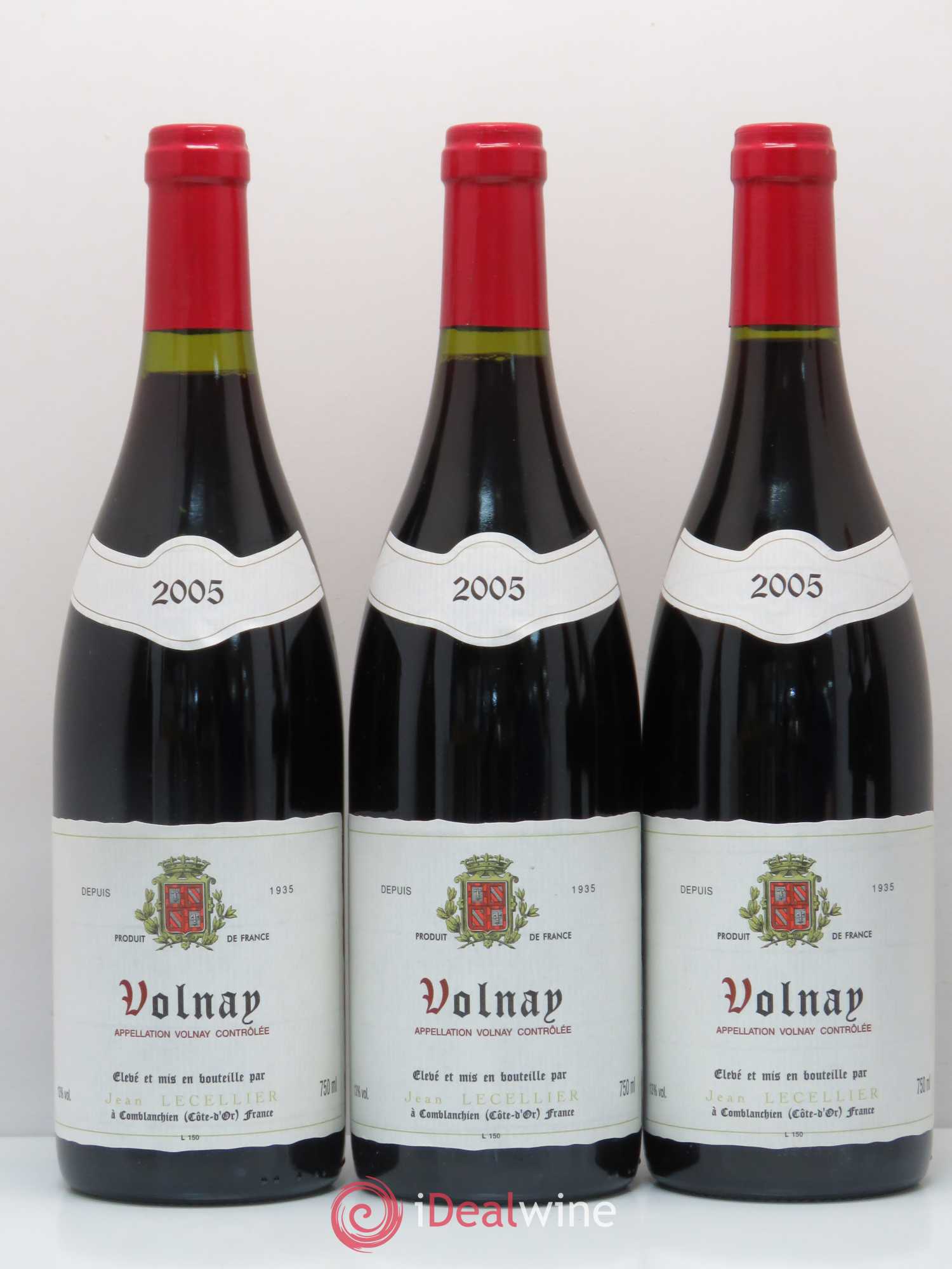 Volnay Jean Lecellier 2005 - Lot de 6 bouteilles - 2