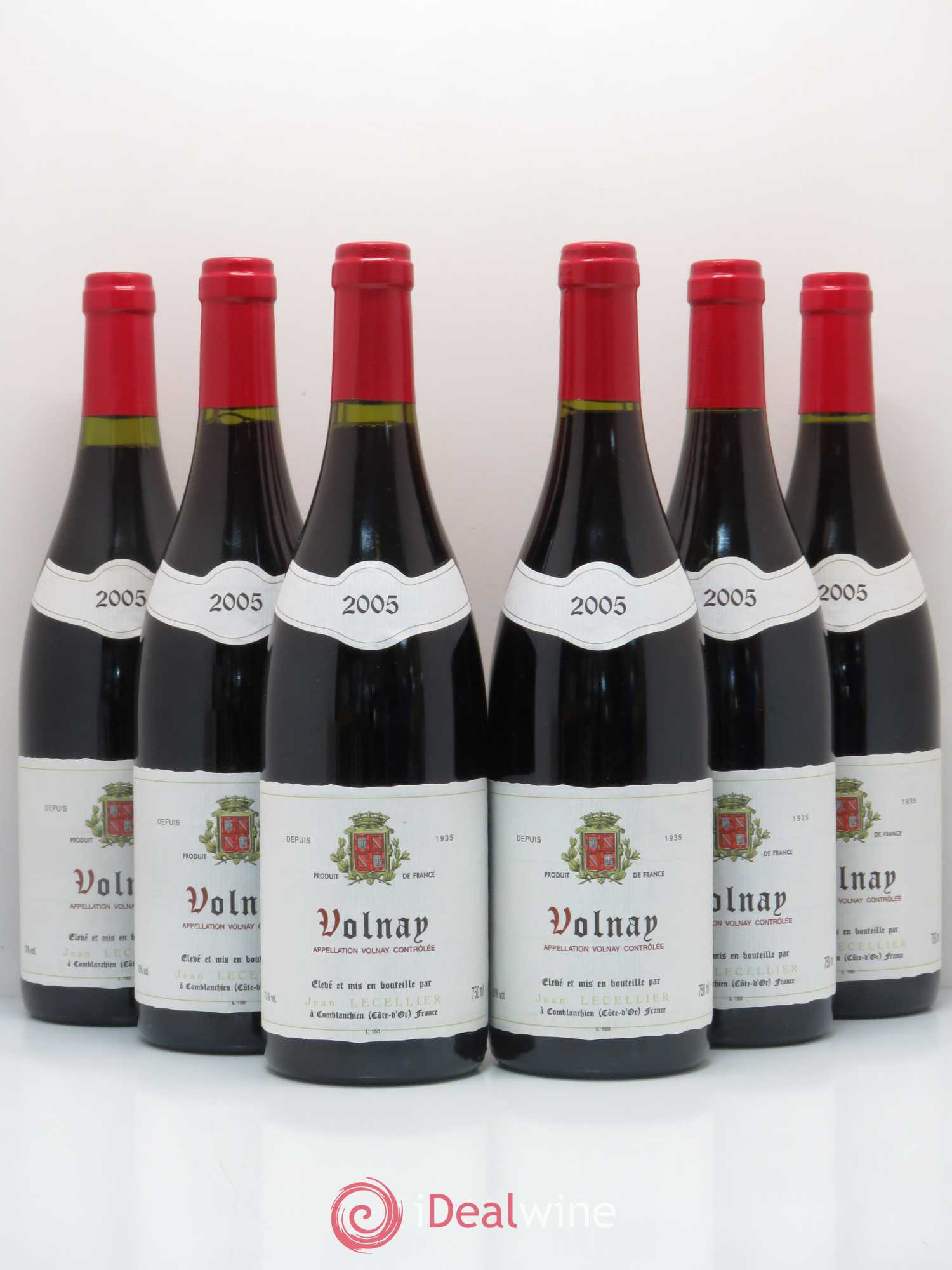 Volnay Jean Lecellier 2005 - Lot de 6 bouteilles - 0