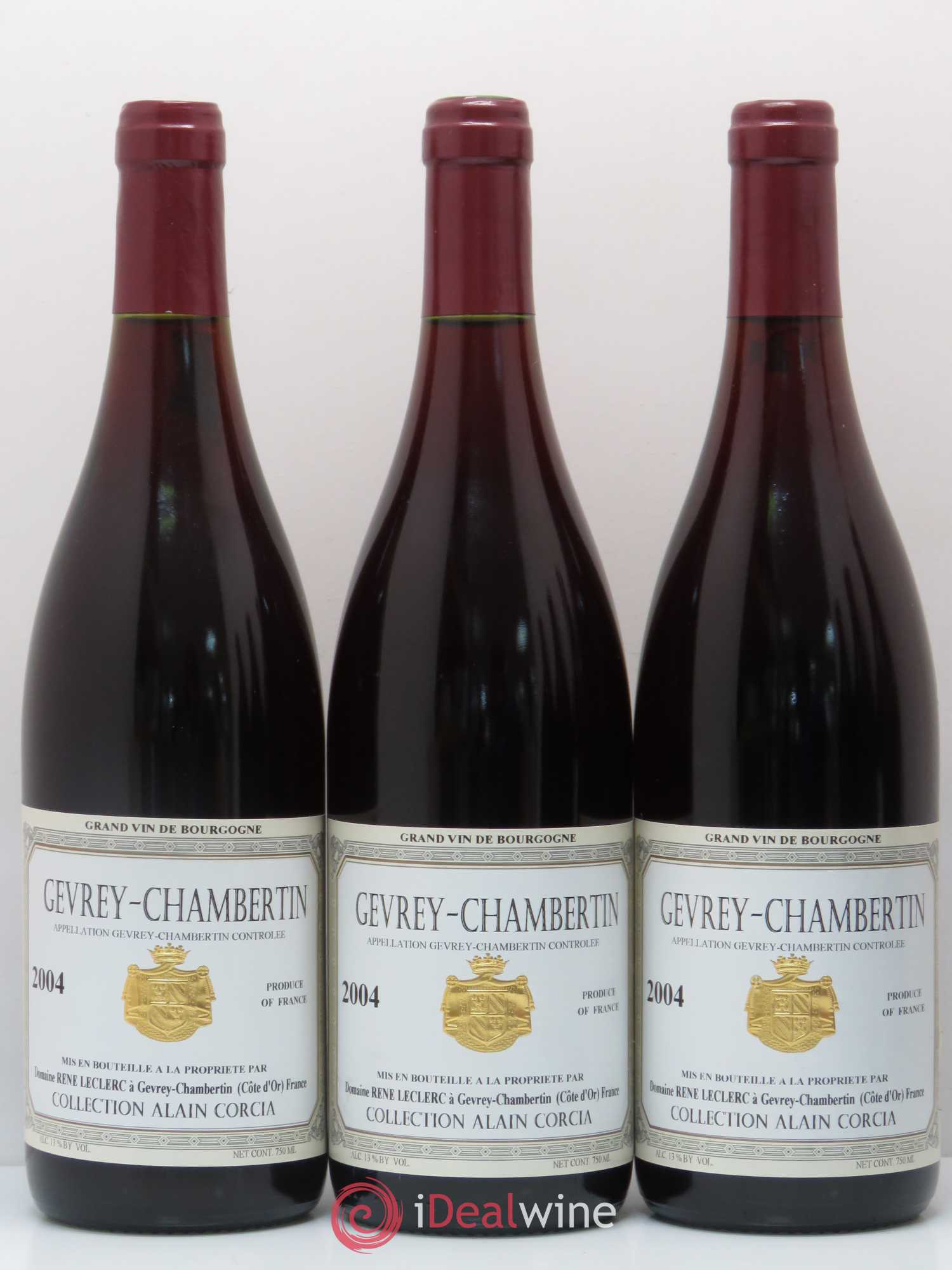 Gevrey-Chambertin Alain Corcia Leclerc 2004 - Posten von 6 Flaschen - 1