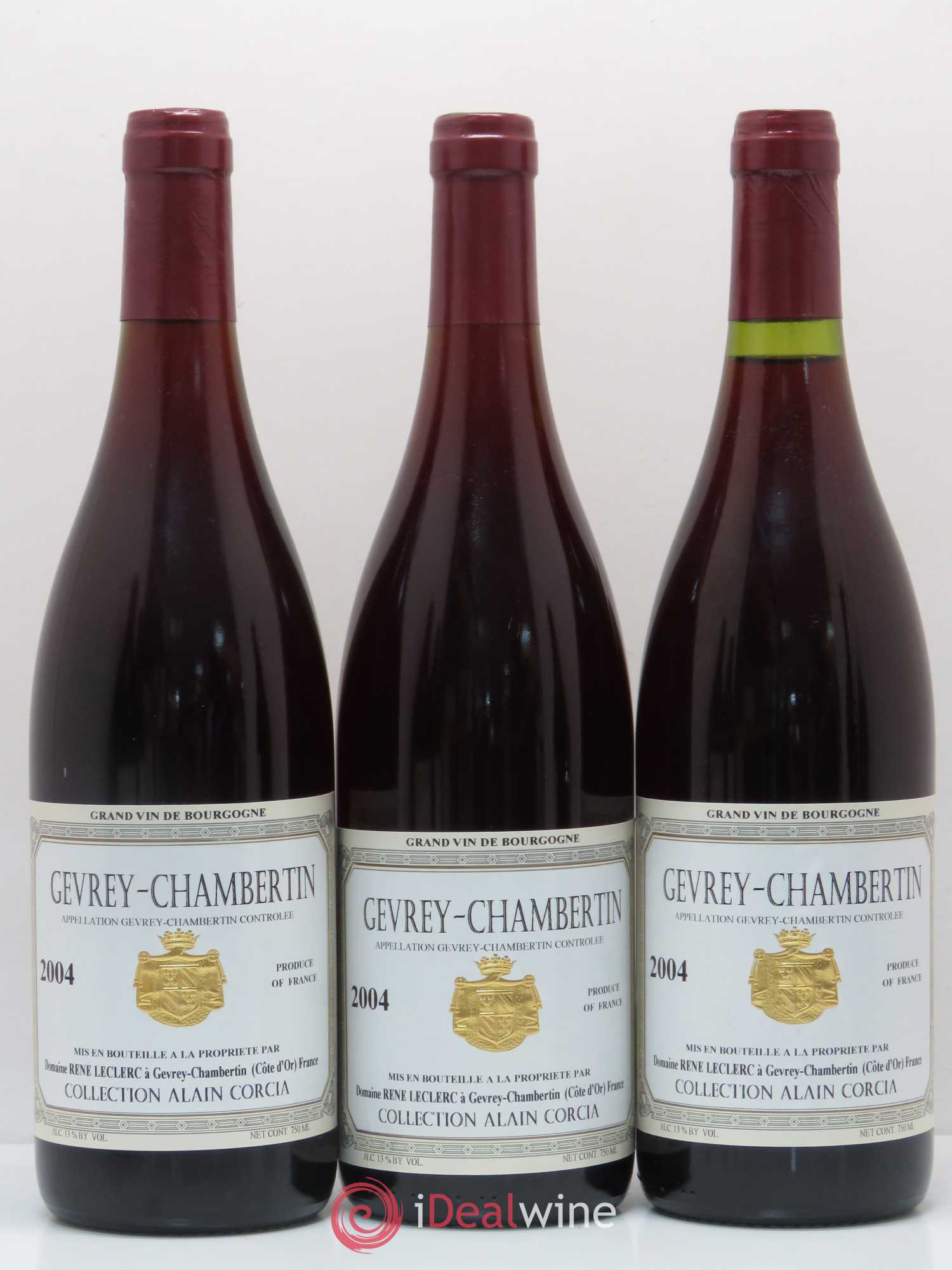 Gevrey-Chambertin Alain Corcia Leclerc 2004 - Posten von 6 Flaschen - 2