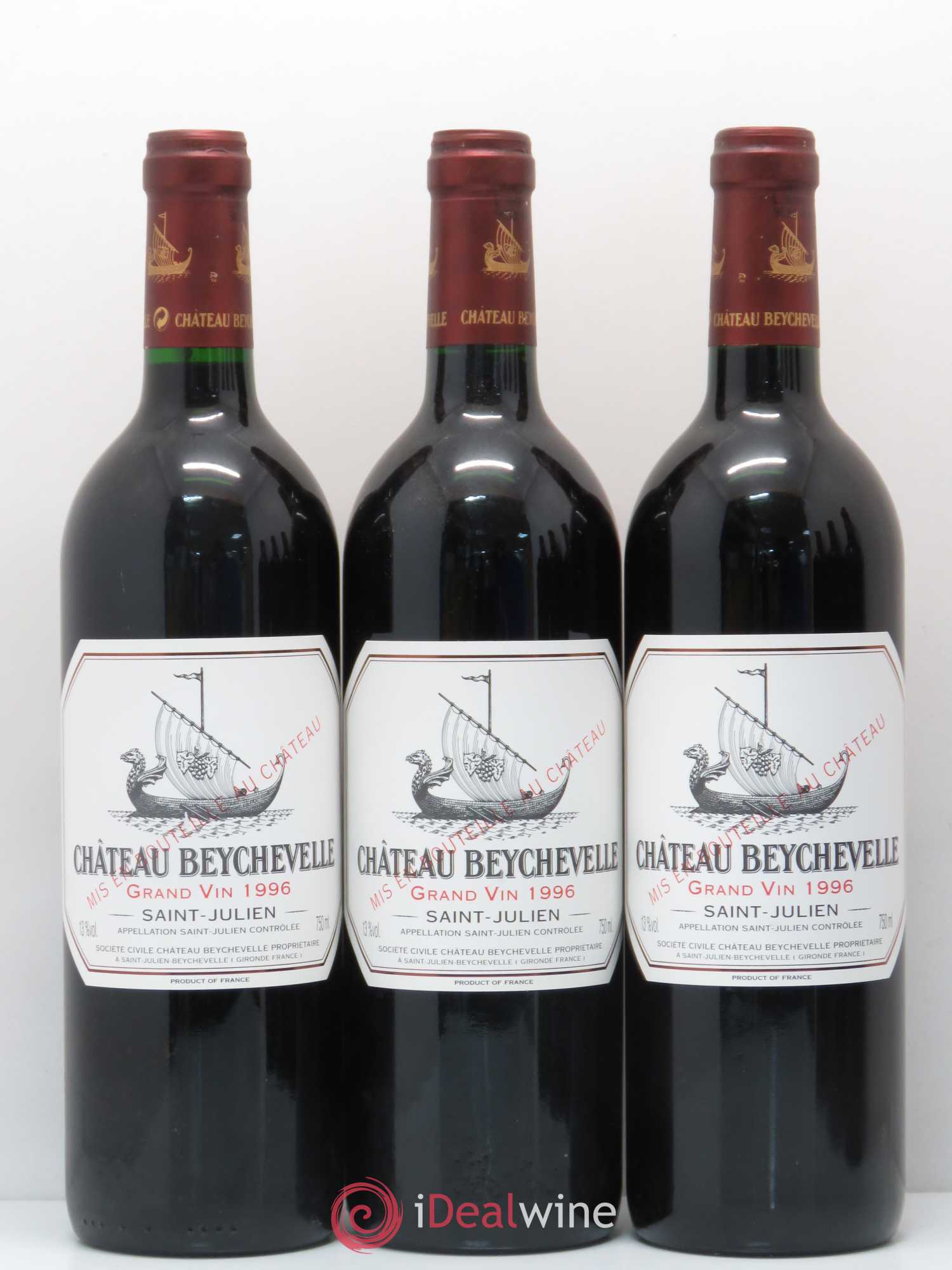 Château Beychevelle 4ème Grand Cru Classé 1996 - Lot de 6 bouteilles - 1
