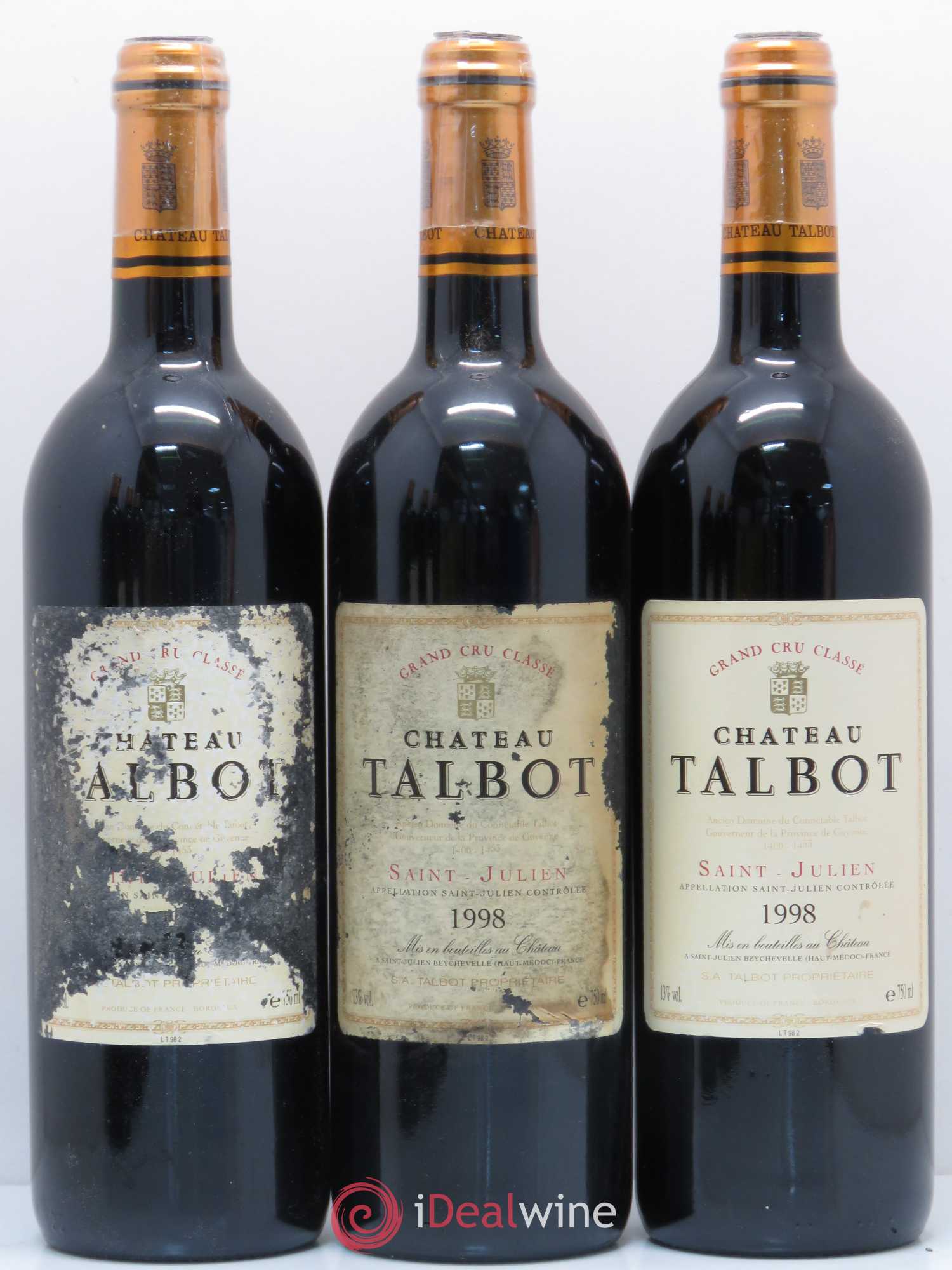 Château Talbot 4ème Grand Cru Classé 1998 - Lot de 6 bouteilles - 2