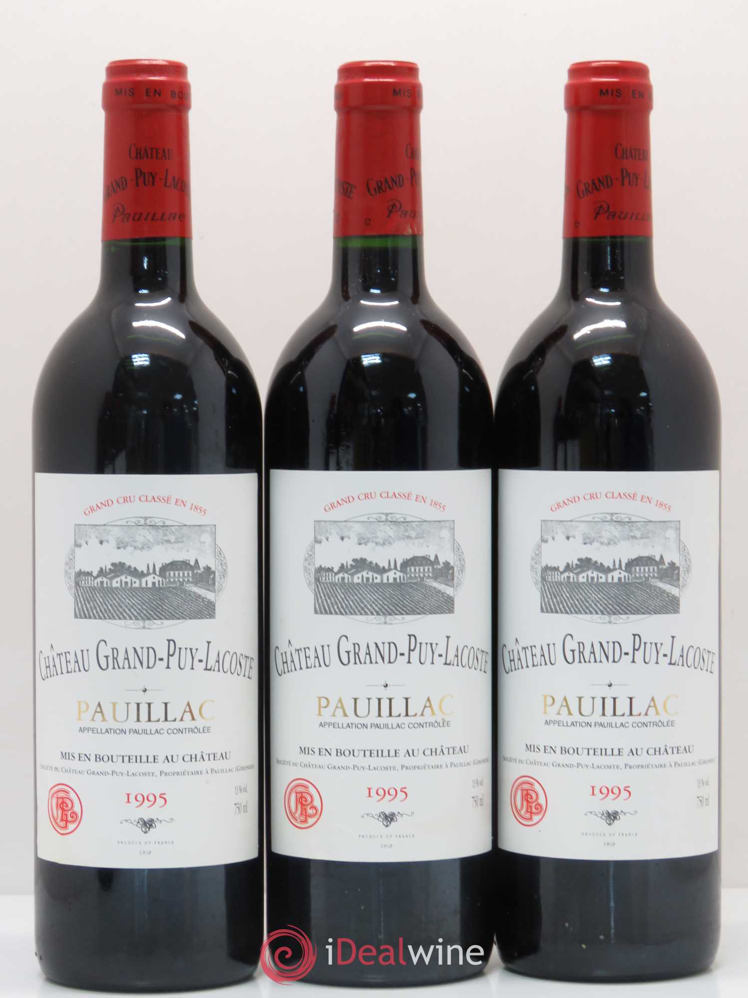 Château Grand Puy Lacoste 5ème Grand Cru Classé 1995 - Lot de 12 bouteilles - 2