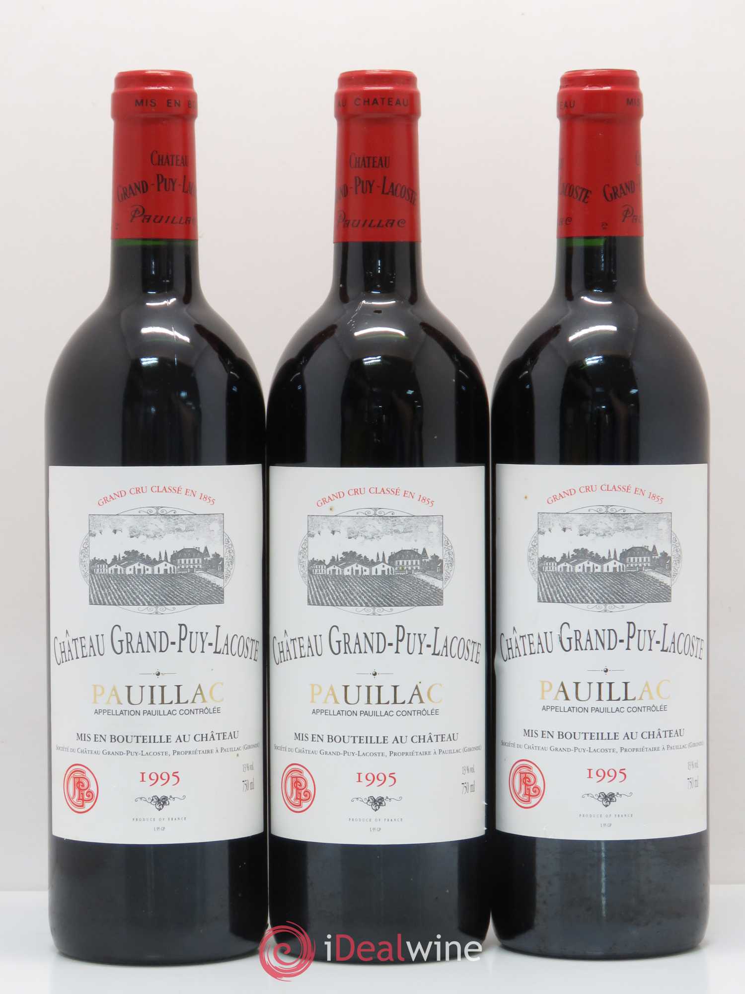Château Grand Puy Lacoste 5ème Grand Cru Classé 1995 - Lot de 12 bouteilles - 3