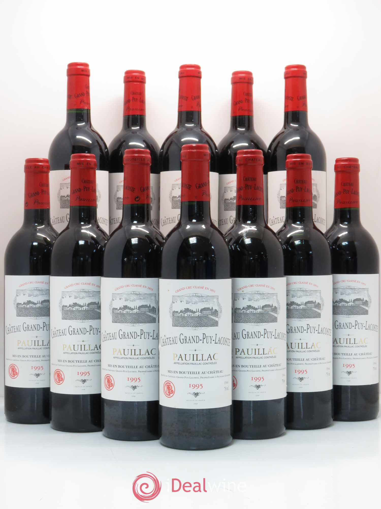 Château Grand Puy Lacoste 5ème Grand Cru Classé 1995 - Lot de 12 bouteilles - 0