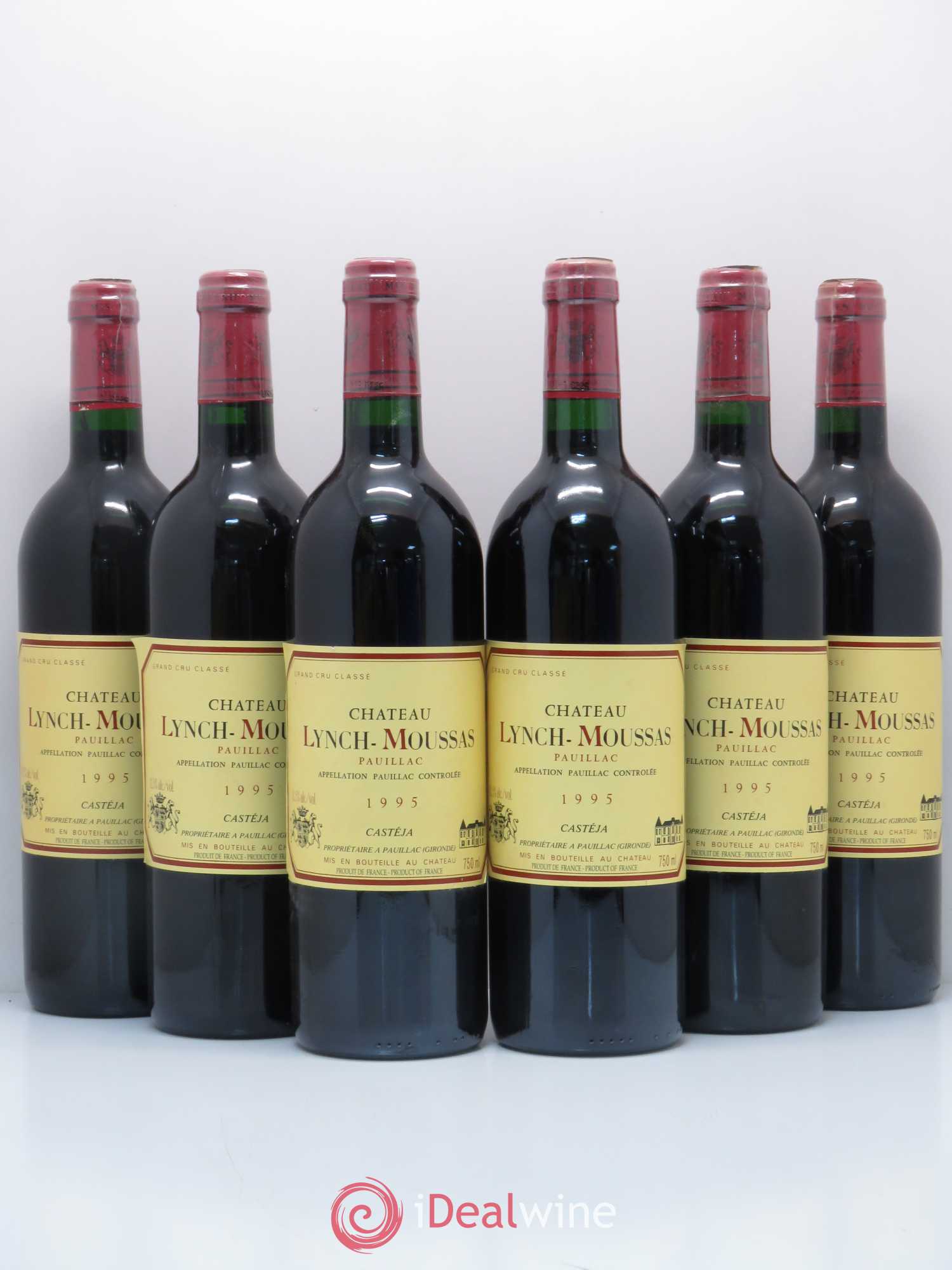Château Lynch Moussas 5ème Grand Cru Classé 1995 - Lot de 6 bouteilles - 0