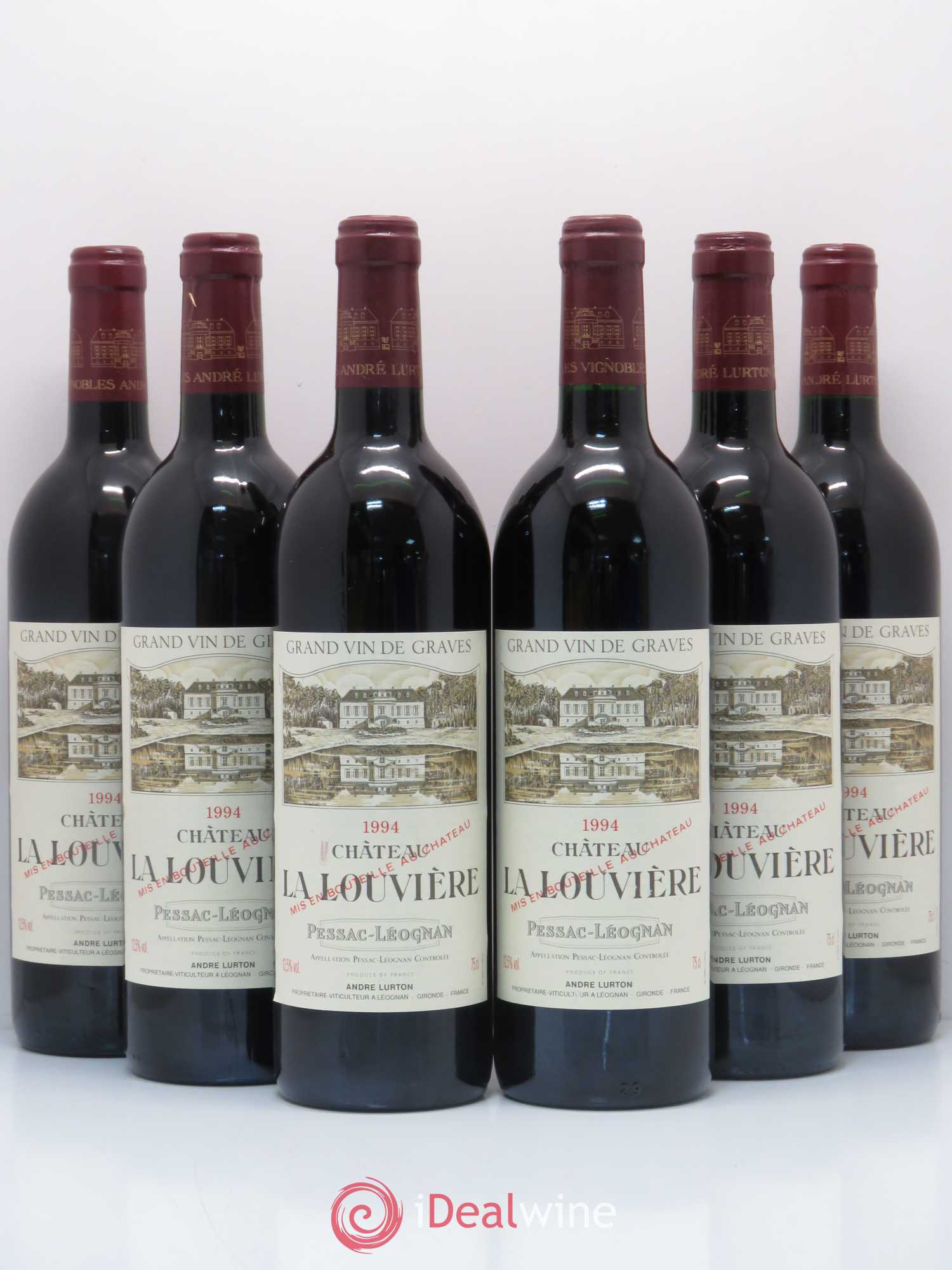 Château la Louvière 1994 - Lot de 6 bouteilles - 0