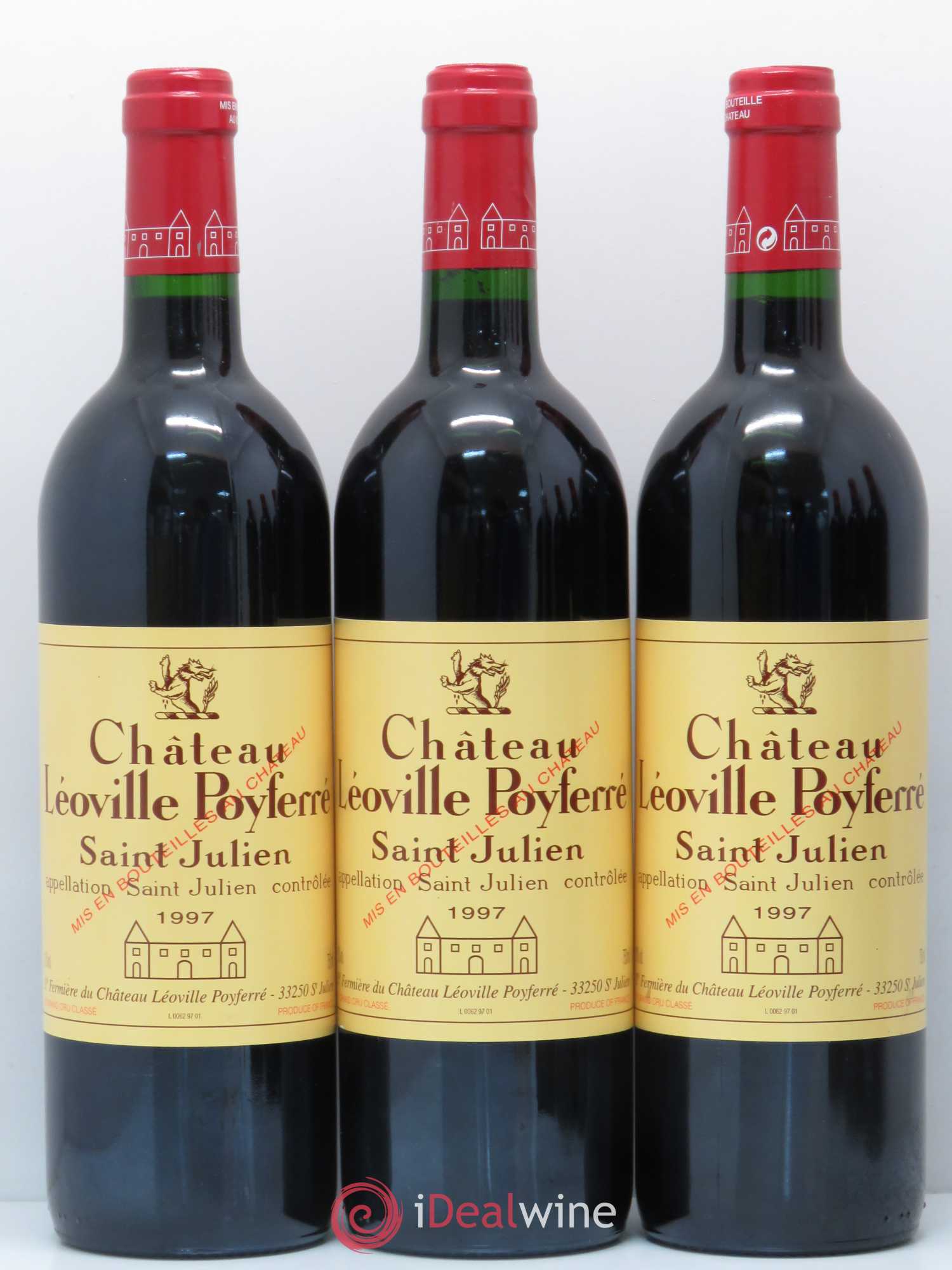 Château Léoville Poyferré 2ème Grand Cru Classé 1997 - Lot de 6 bouteilles - 1