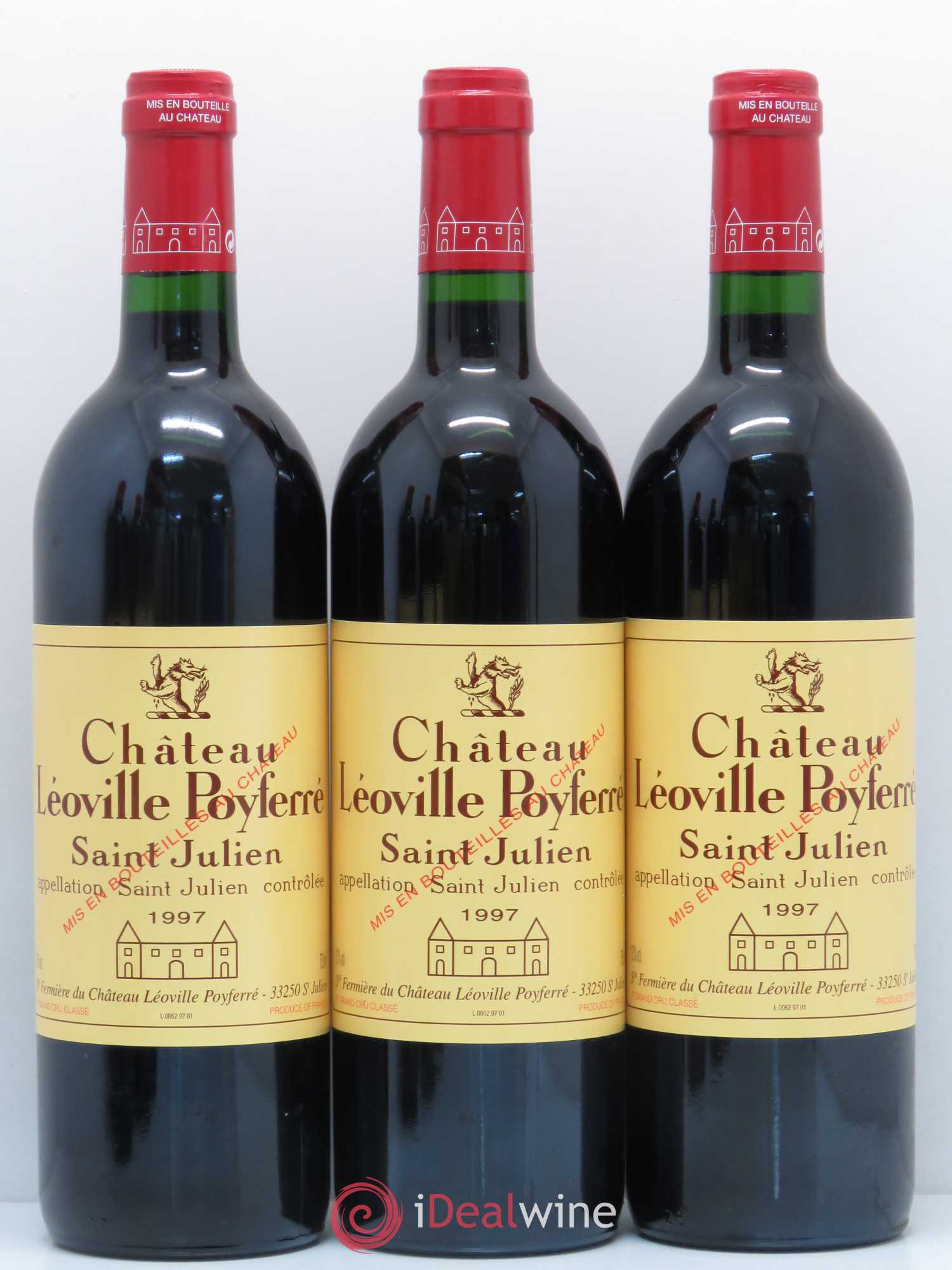 Château Léoville Poyferré 2ème Grand Cru Classé 1997 - Lot de 6 bouteilles - 2