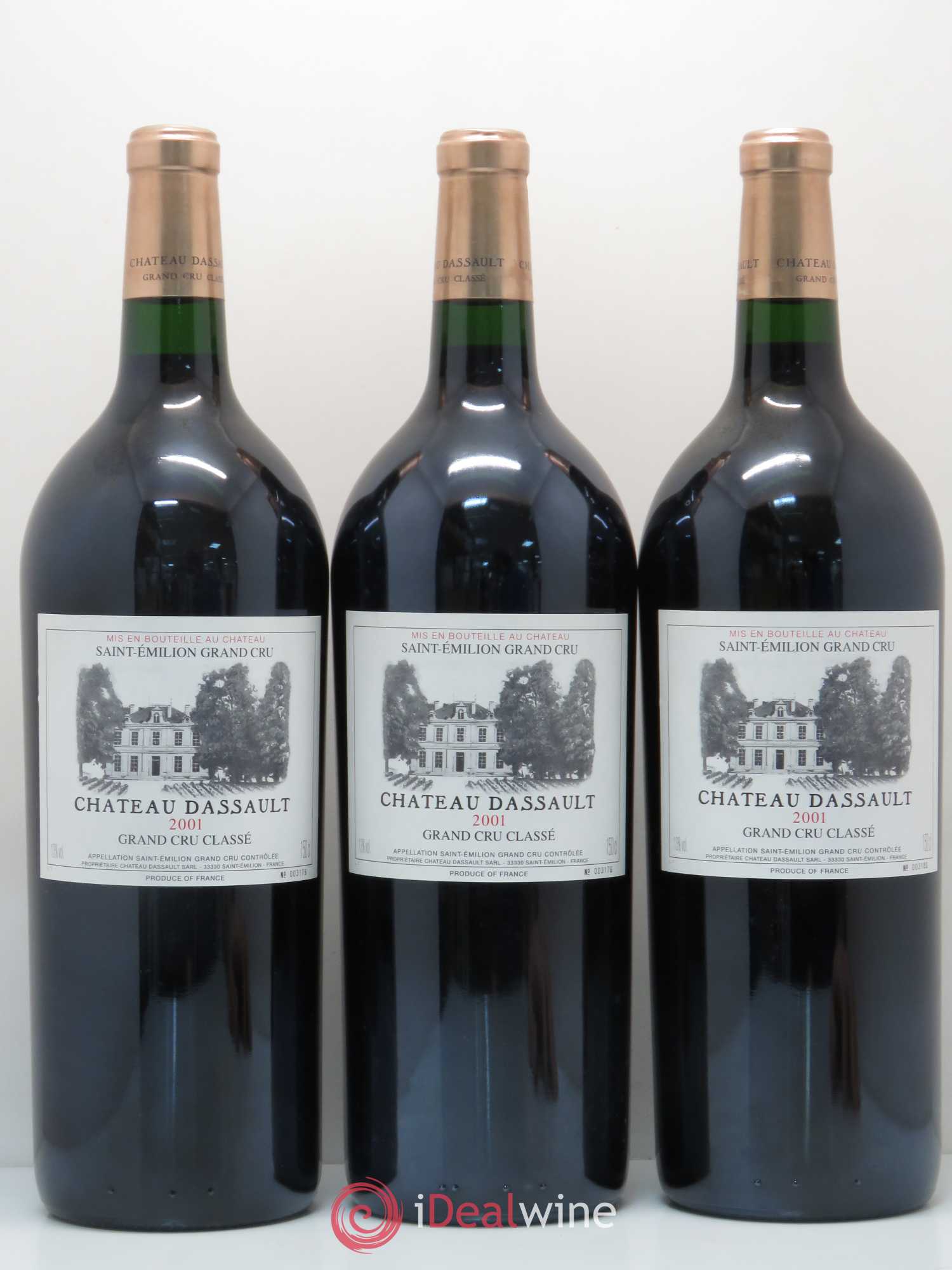 Château Dassault Grand Cru Classé 2001 - Lot de 6 magnums - 1