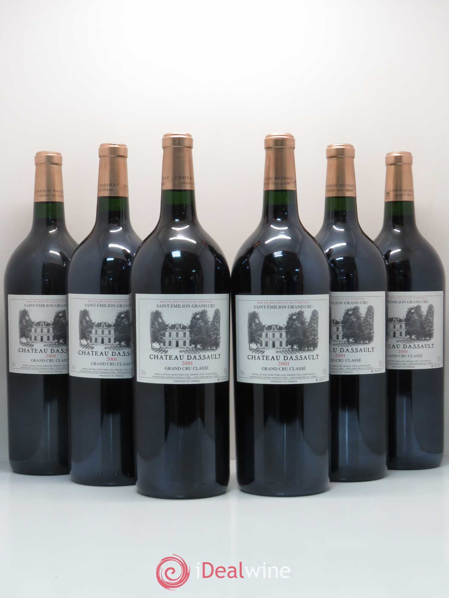 Château Dassault Grand Cru Classé 2001 - Lot de 6 magnums - 0