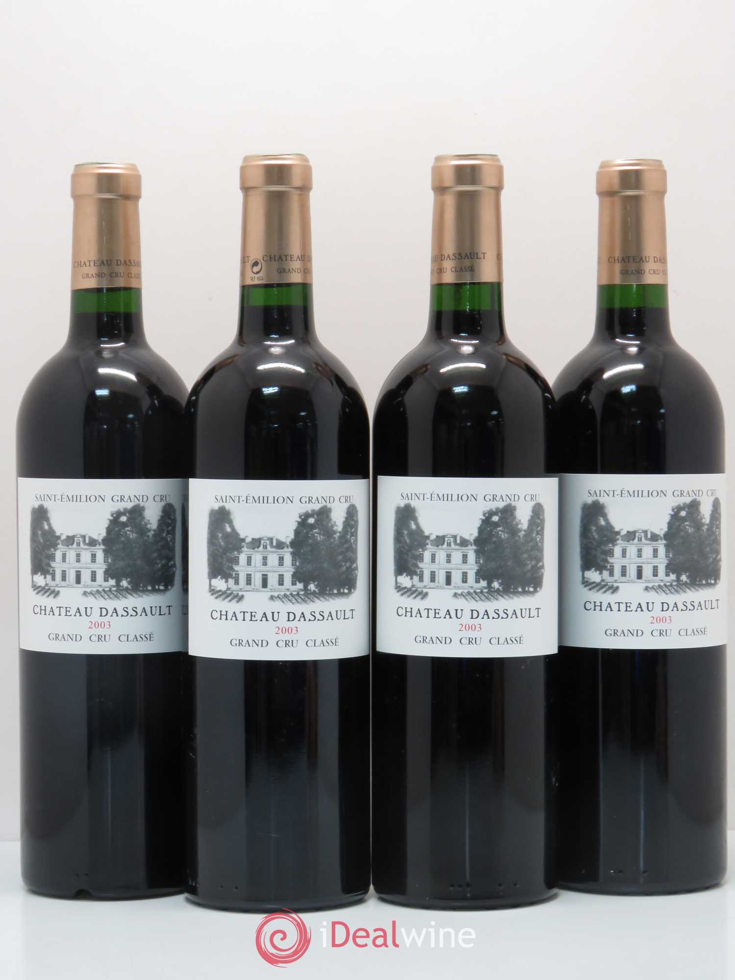 Château Dassault Grand Cru Classé 2003 - Lot de 4 bouteilles - 0