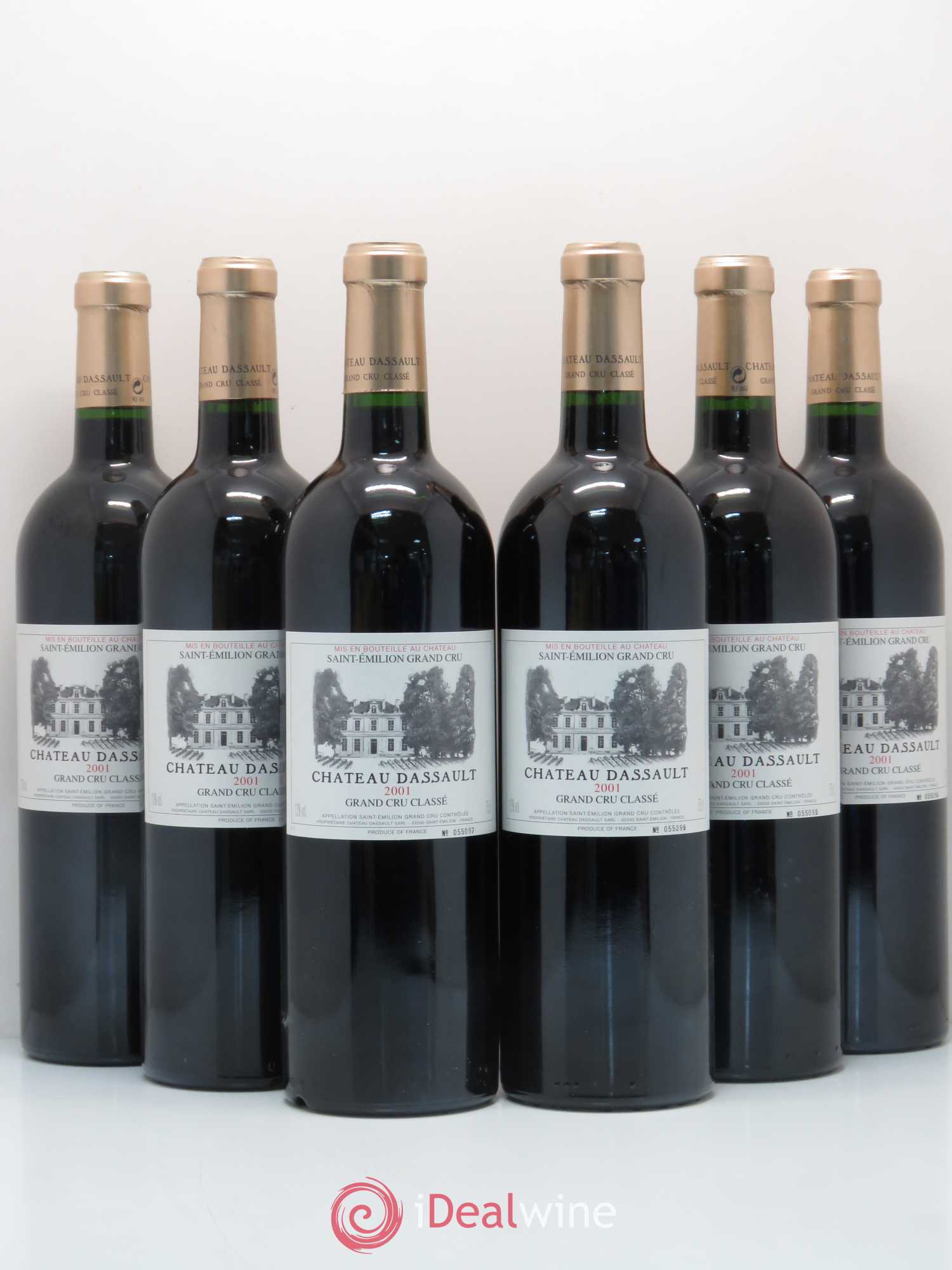 Château Dassault Grand Cru Classé 2001 - Lot de 6 bouteilles - 0
