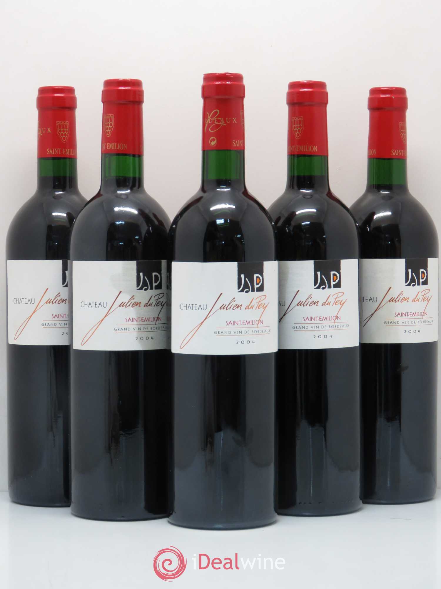 Saint-Émilion Château Julien du Pey 2004 - Posten von 5 Flaschen - 0