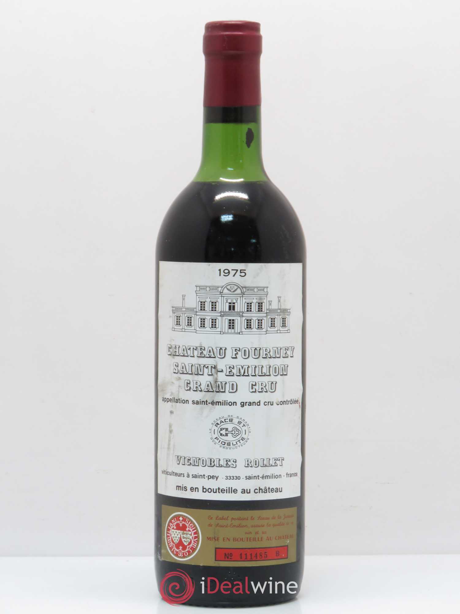 Saint-Émilion Château Fourney 1975 - Lot de 1 bouteille - 0