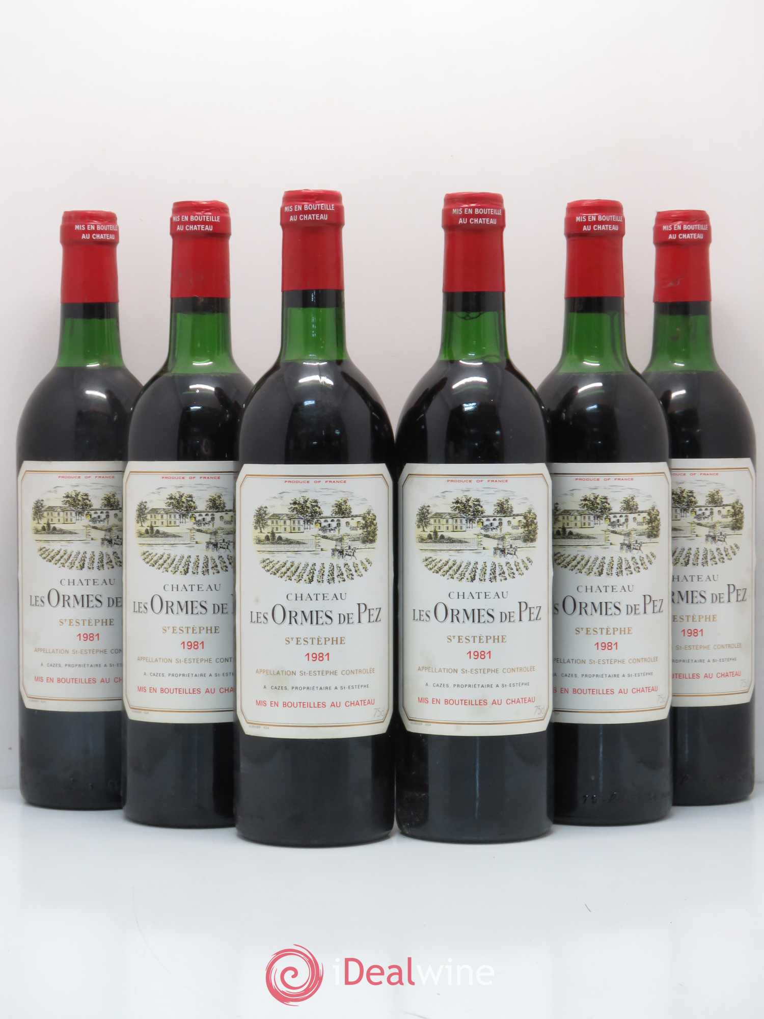 Château les Ormes de Pez 1981 - Lot de 6 bouteilles - 0