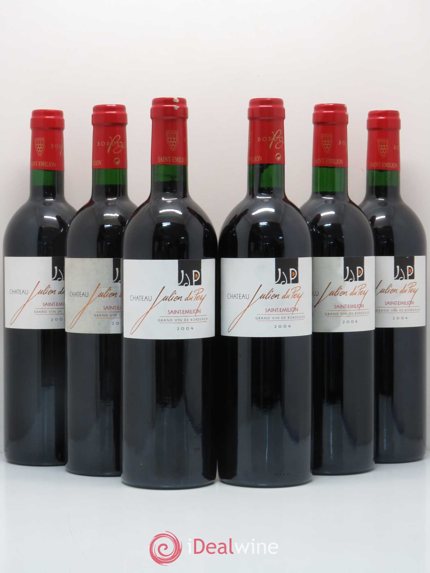 Saint-Émilion Château Julien du Pey 2004 - Posten von 6 Flaschen - 0