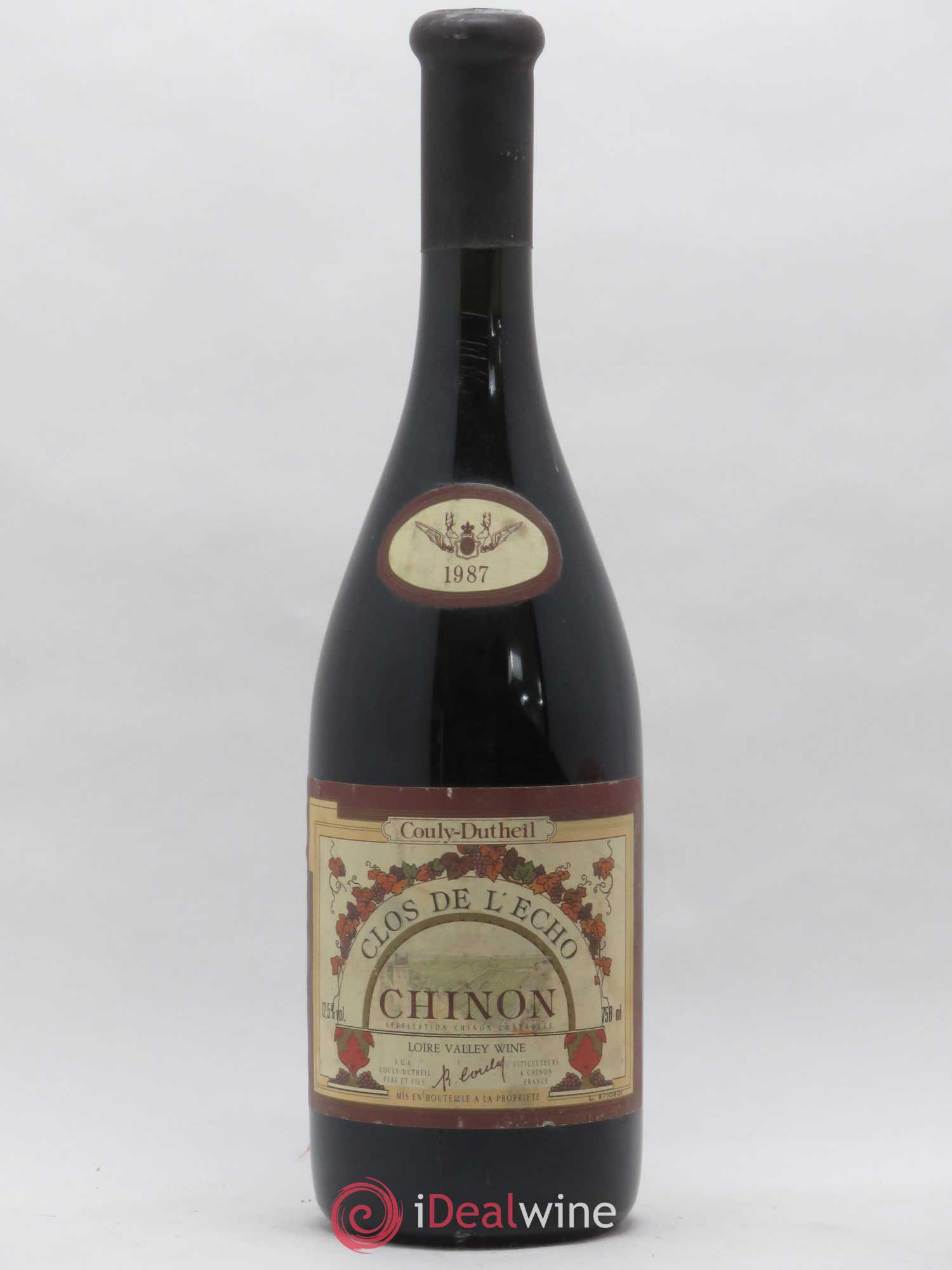 Chinon Clos de l'Echo Couly-Dutheil 1987 - Lot de 1 bouteille - 0