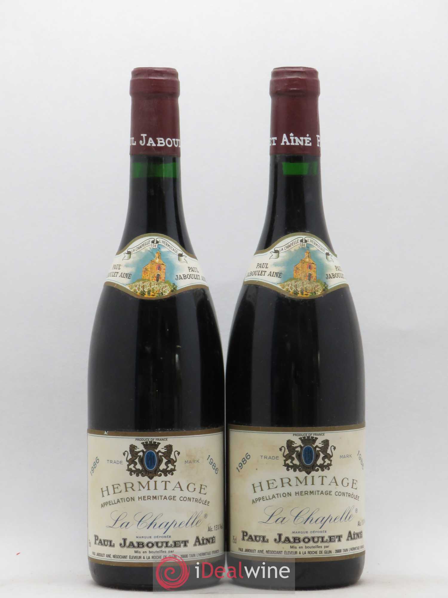 Hermitage La Chapelle Paul Jaboulet Ainé 1986 - Lot de 2 bouteilles - 0