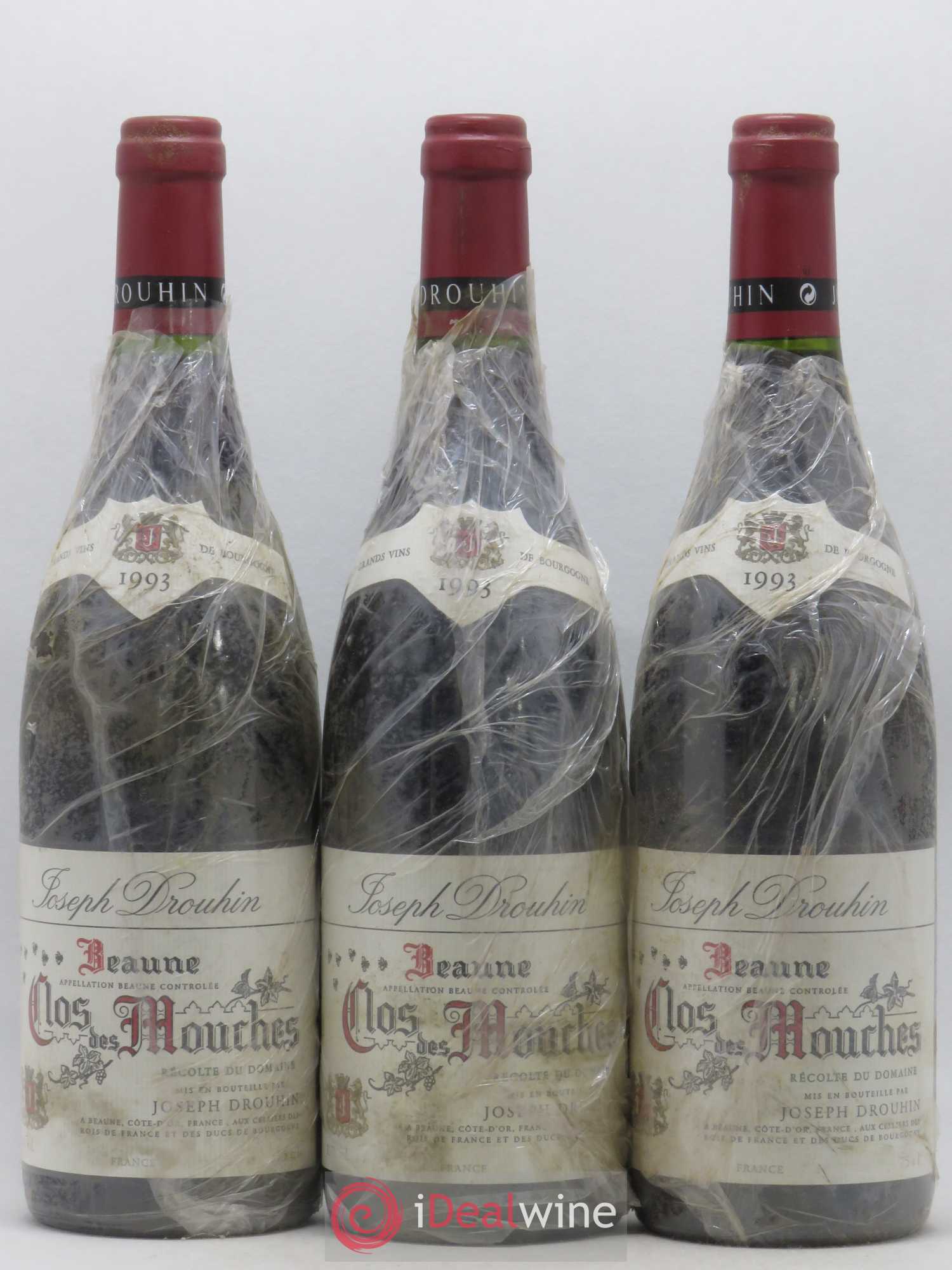 Beaune 1er Cru Clos des Mouches Joseph Drouhin 1993 - Lot de 3 bouteilles - 0