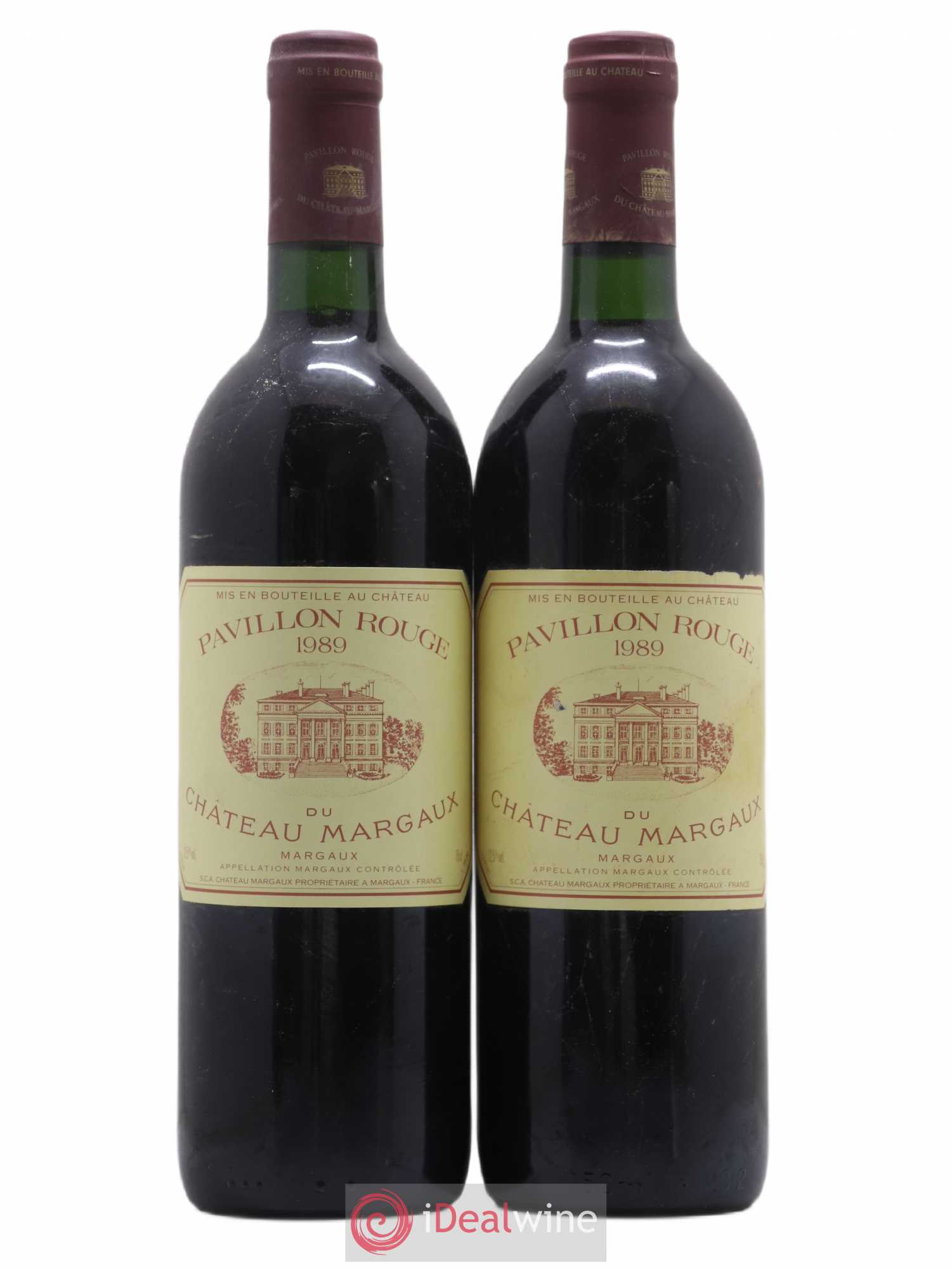 Pavillon Rouge du Château Margaux Second Vin 1989 - Lot de 2 bouteilles - 0