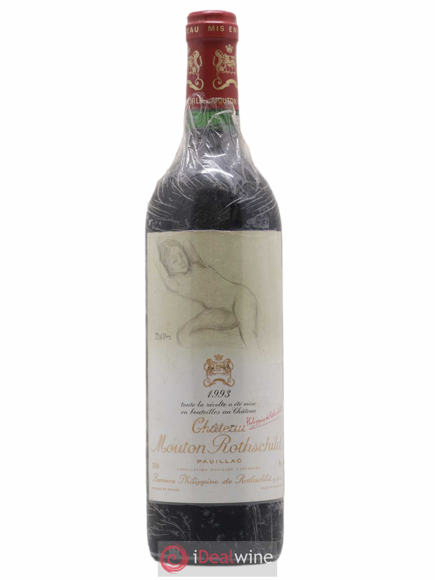 Château Mouton Rothschild 1er Grand Cru Classé 1993 - Lot de 1 bouteille - 0