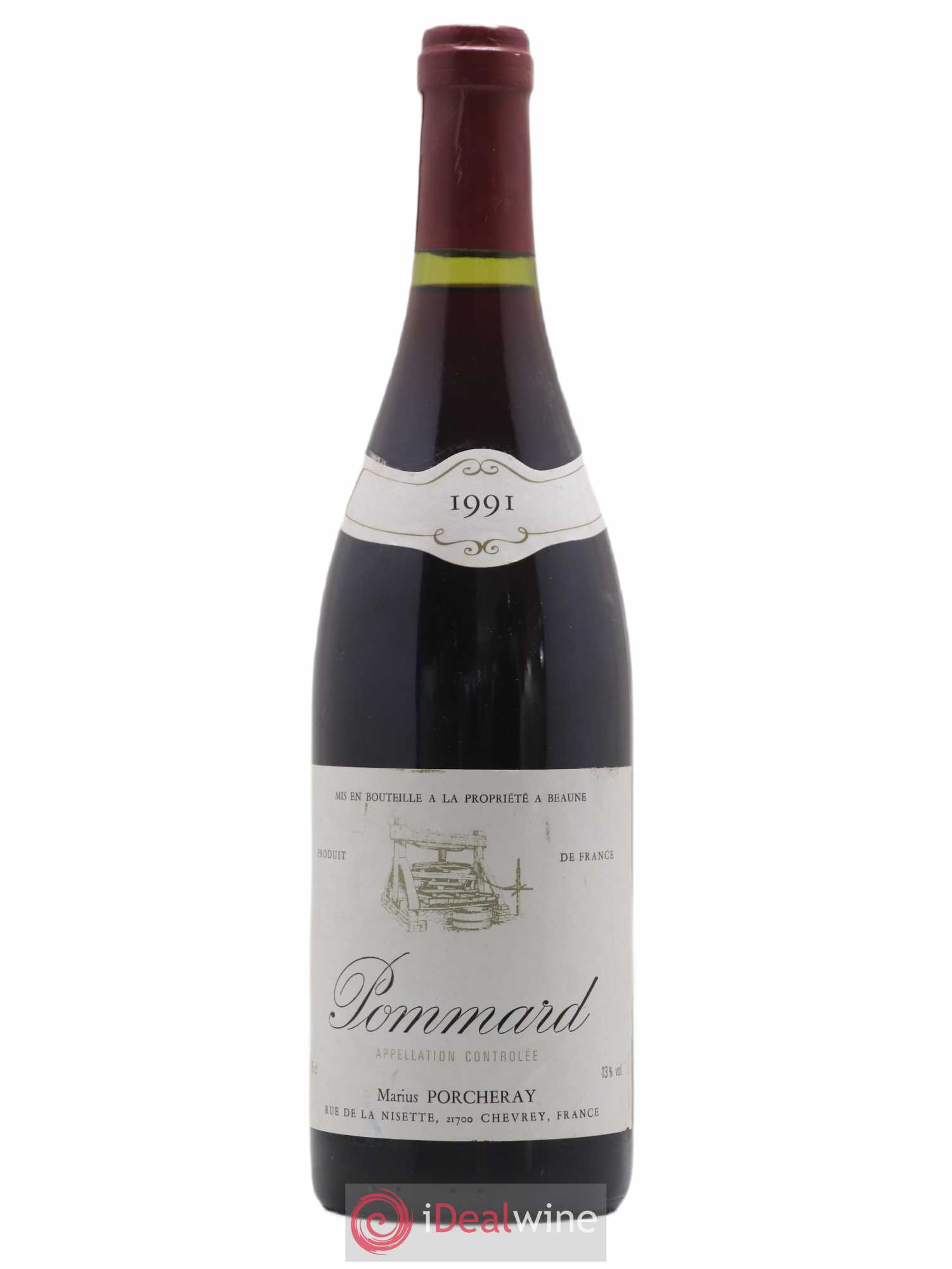 Pommard Marius Porcheray 1991 - Posten von 1 Flasche - 0