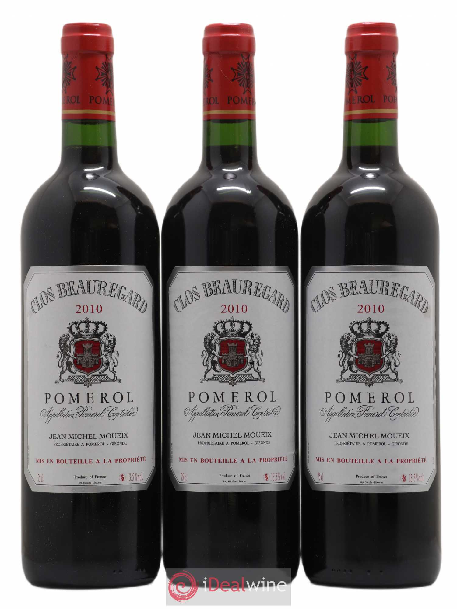 Clos Beauregard 2010 - Lot de 6 bouteilles - 1