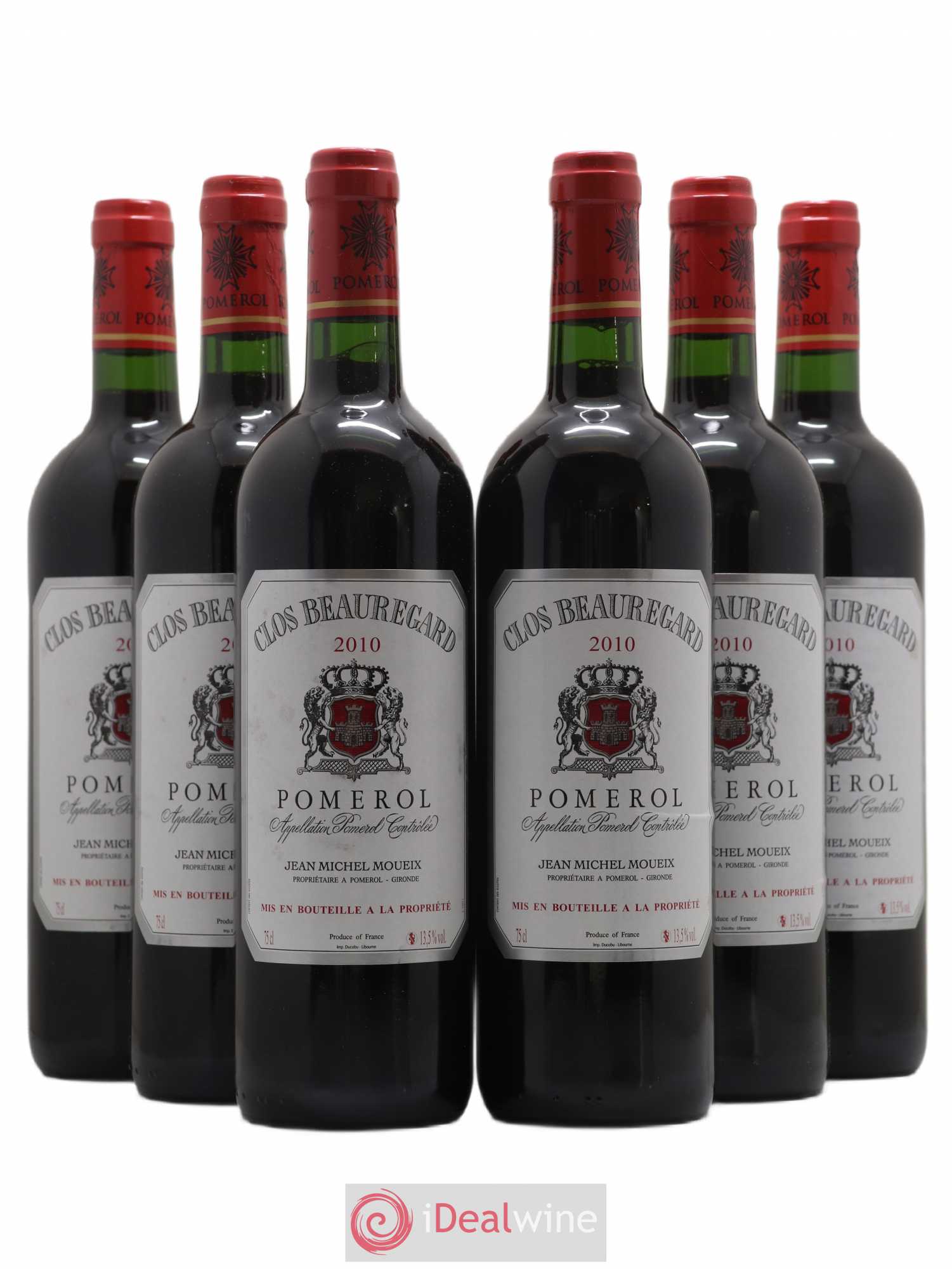 Clos Beauregard 2010 - Lot de 6 bouteilles - 0